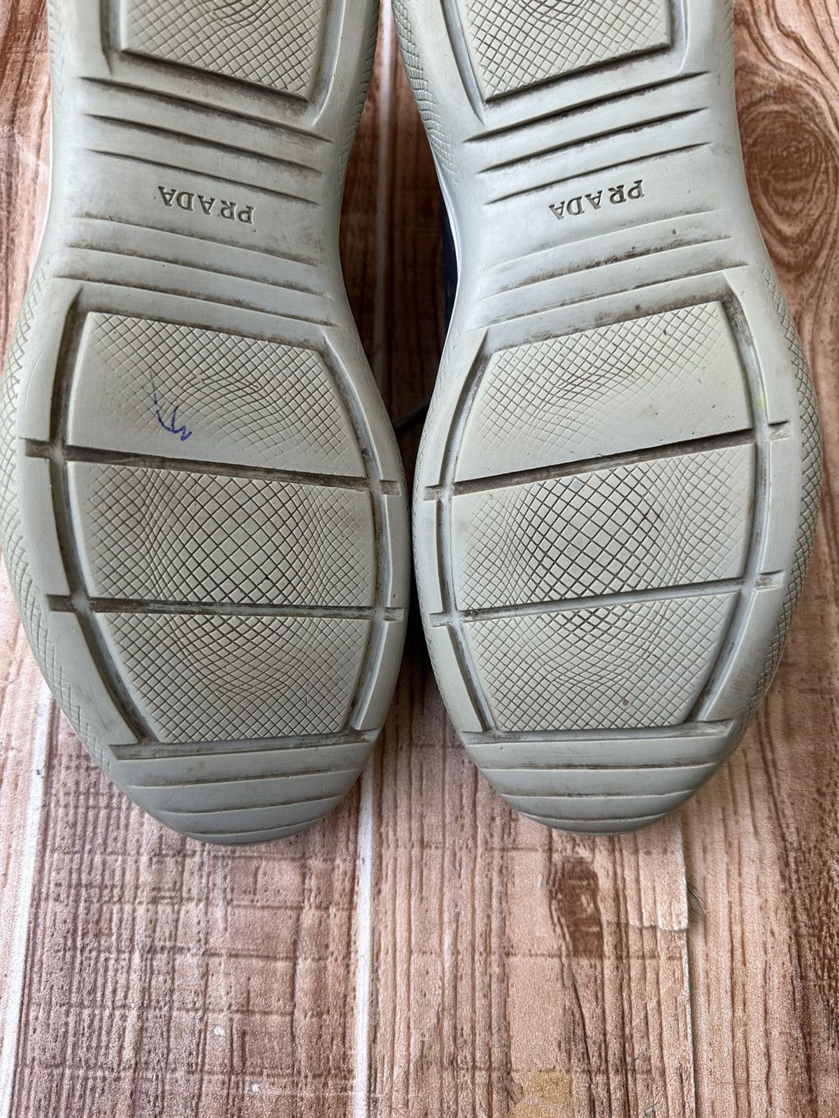 Prada Prada Americas Cup Blue Leather Low Tops Size US 8.5 / EU 41-42 - 22 Thumbnail