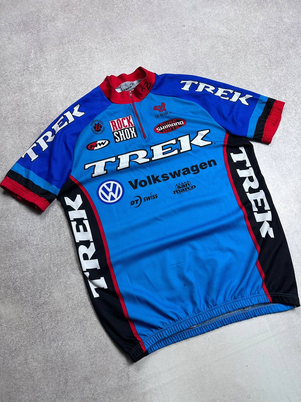 Vintage Vintage 90s Trek Volkswagen Cycling Racing Jersey Shirt L Size US L / EU 52-54 / 3 - 2 Thumbnail