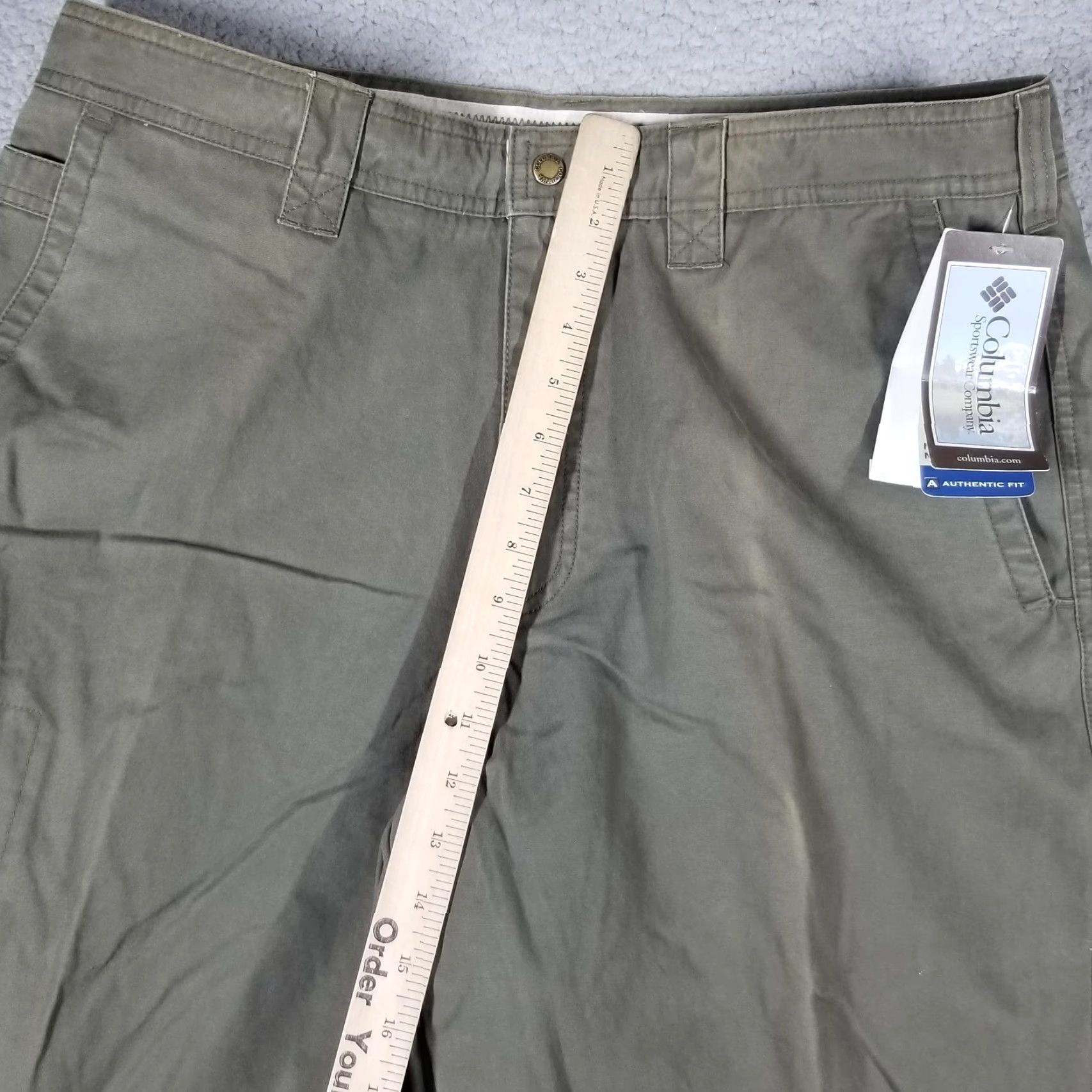 Vintage Columbia GPS Pants Chino Cotton 36x32 Peatmoss Green Mens Size US 36 / EU 52 - 6 Thumbnail