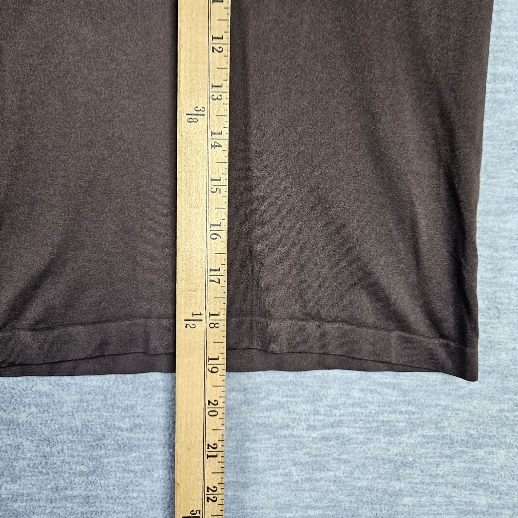 Vintage Sunday Best T-Shirt Women Brown Short Sleeve Size M Regular Nylon Elastane Size M / US 6-8 / IT 42-44 - 4 Thumbnail