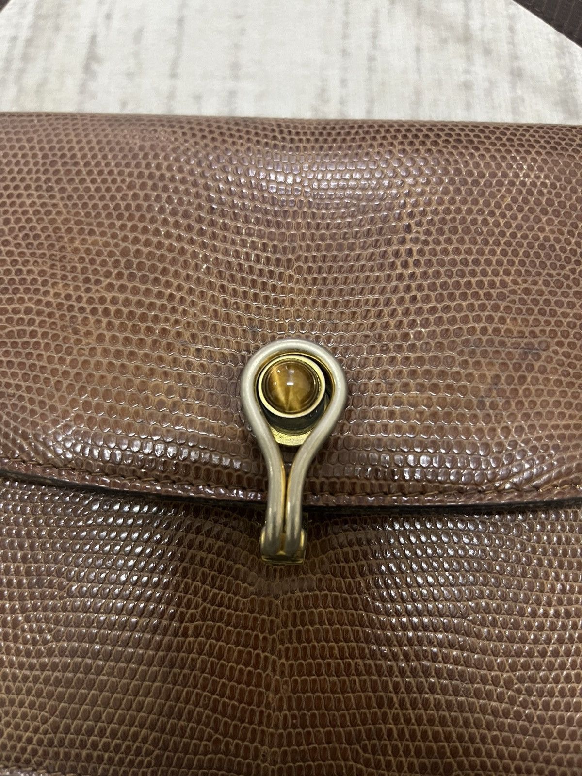 Gucci Vintage 50s gucci snake skin bag 🔥rare🔥 Size ONE SIZE - 3 Thumbnail