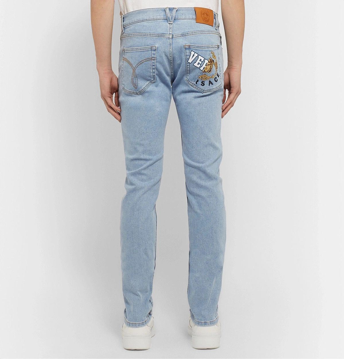 Versace o1y0425 Denim Pant in Blue Size US 32 / EU 48 - 4 Thumbnail