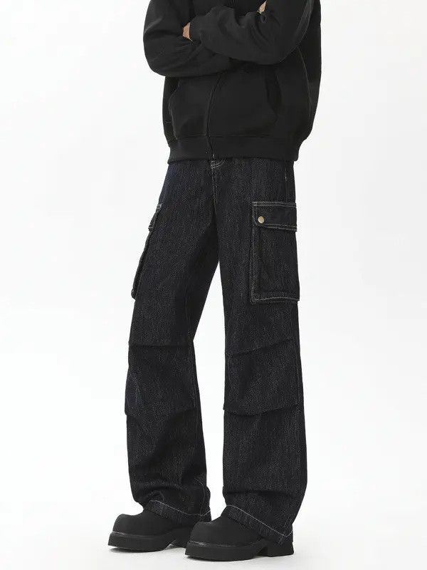 Japanese Brand × Jean Retro loose straight pocket jeans Size US 32 / EU 48 - 2 Thumbnail