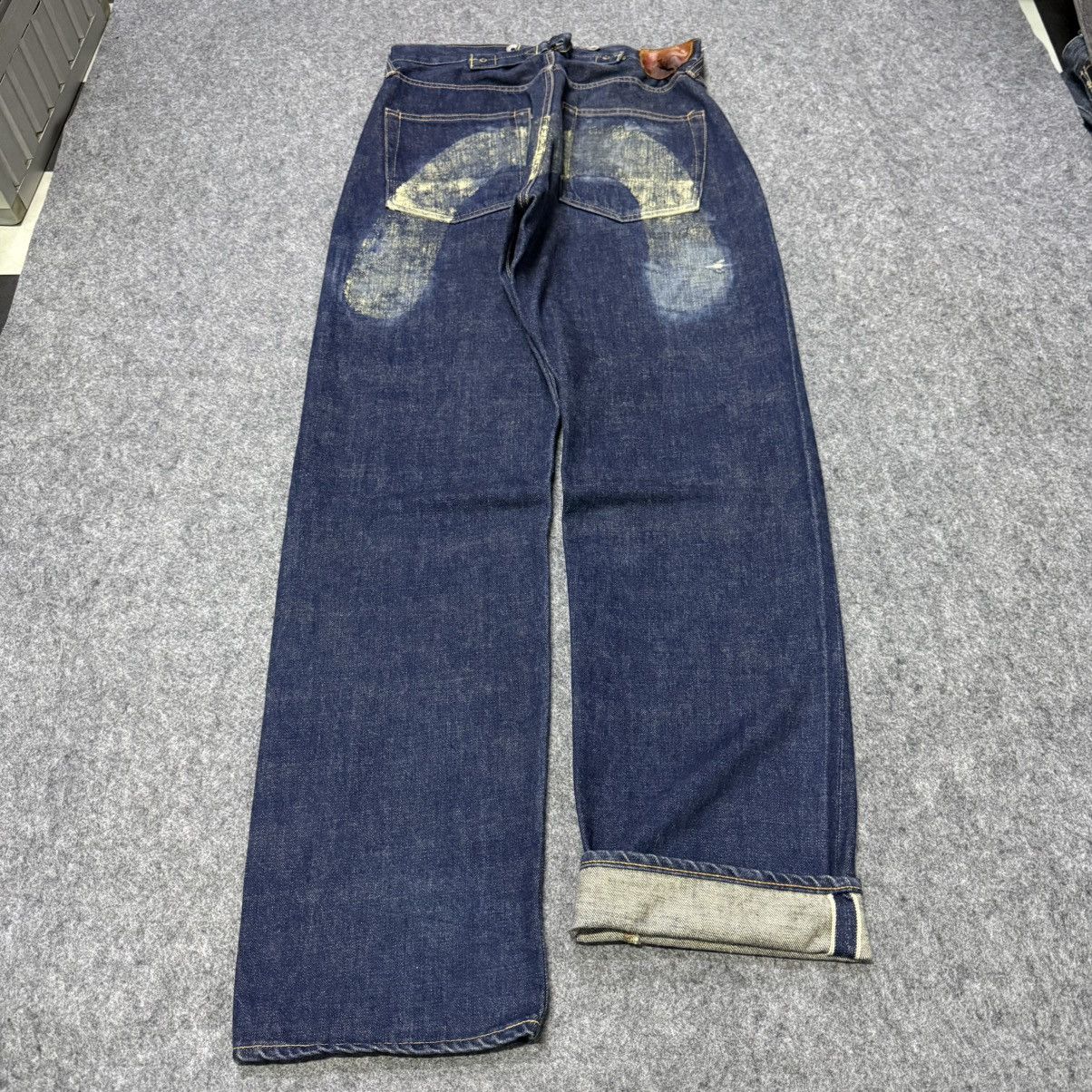 Vintage 90s Evis Evisu No 2 Buckle Back Selvedge Jeans