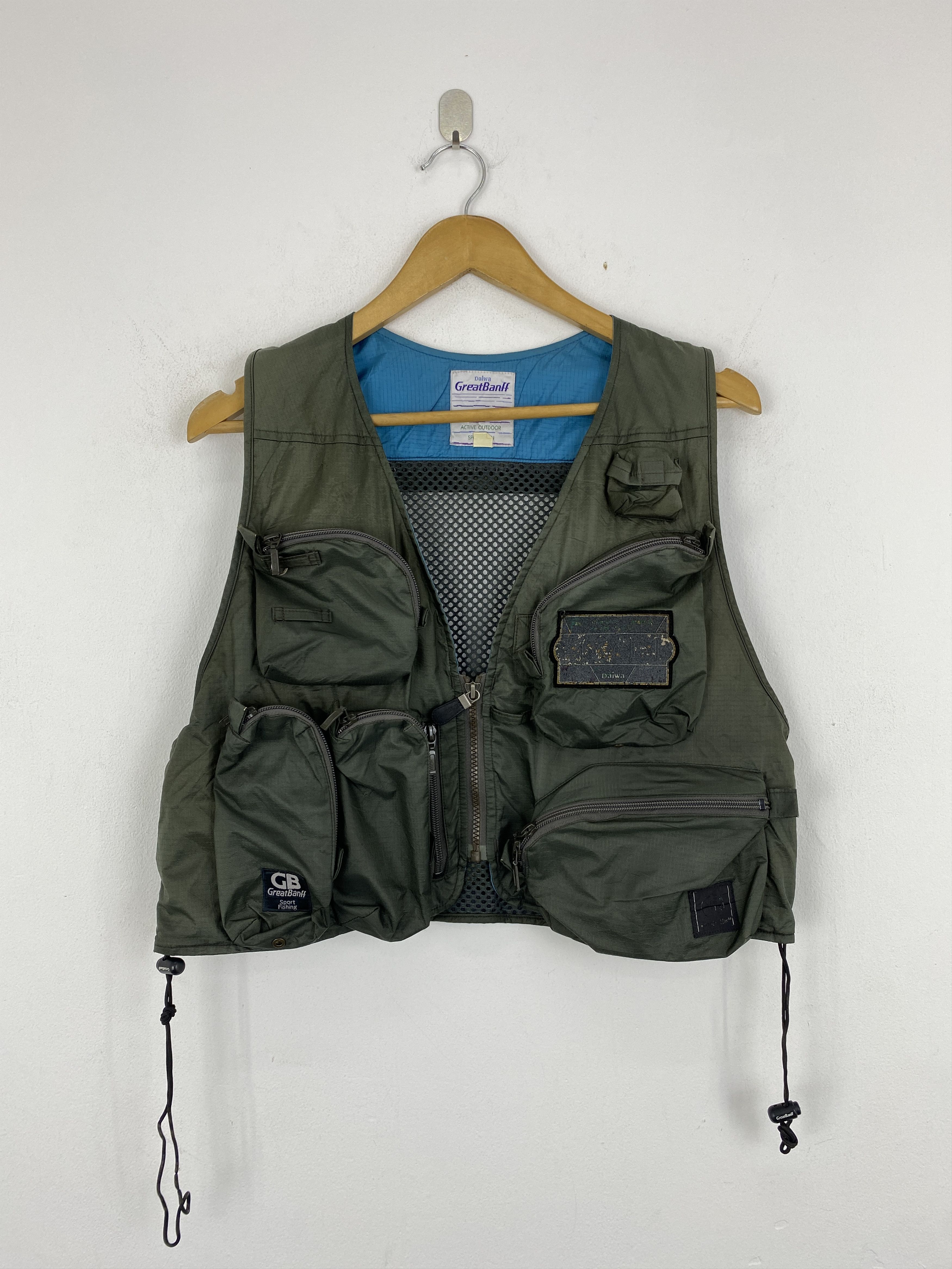 DAIWA Vintage Japanese Daiwa Multi Pocket Tactical Fisihing Vest Size US L / EU 52-54 / 3 - 1 Thumbnail