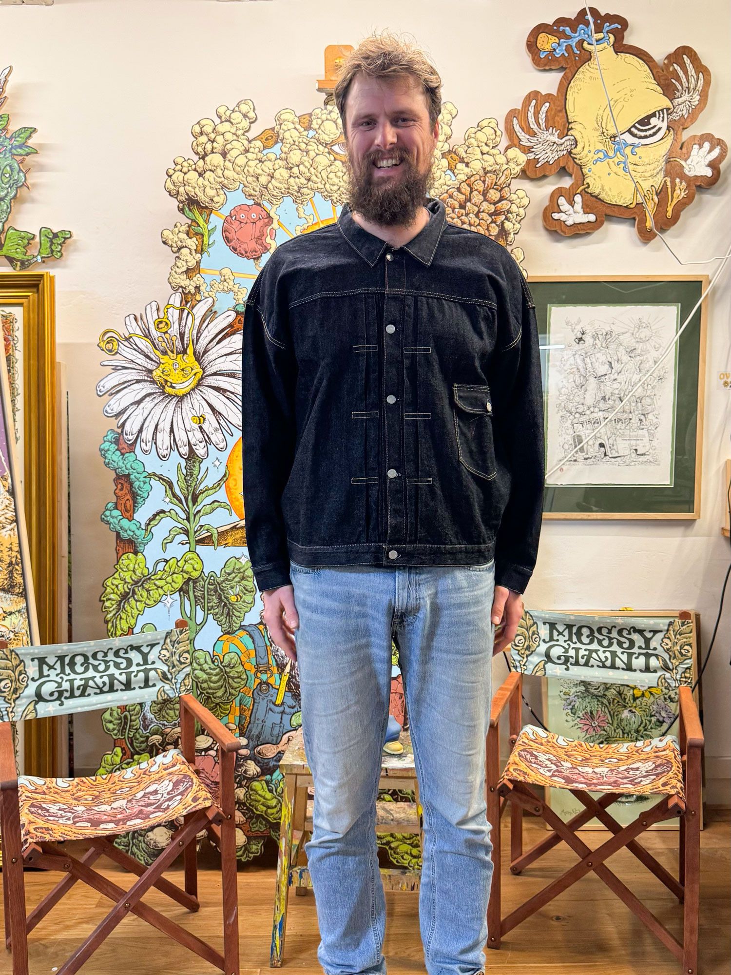Japanese Brand ANDY & CAROLINE Type-I Denim Jacket One-washed Super Big Size US XXL / EU 58 / 5 - 16 Thumbnail