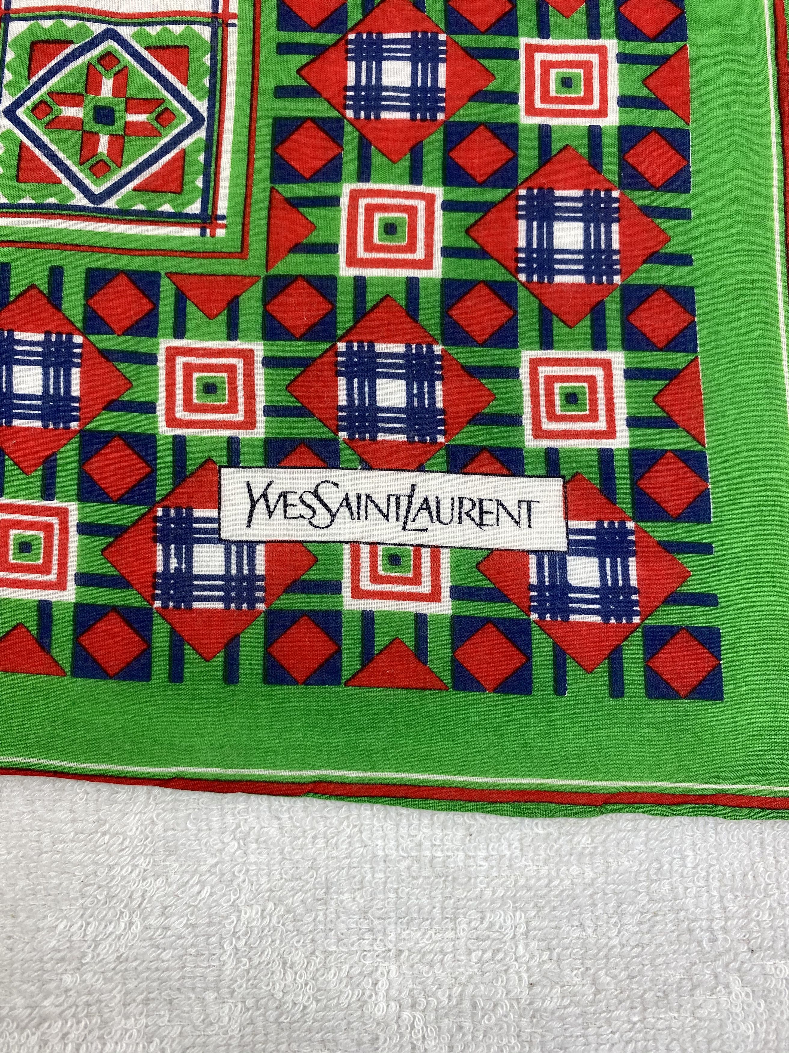 Yves Saint Laurent Yves Saint Laurent Handkerchief / Bandana / Neckerchief Size ONE SIZE - 5 Thumbnail