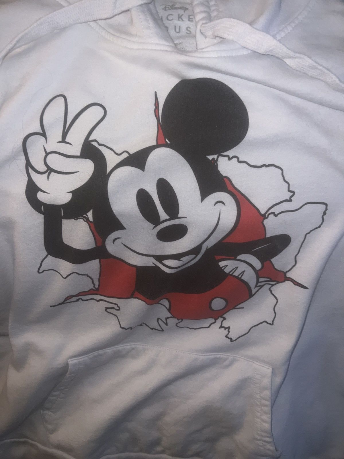 Disney Disney Mickey Mouse Peace Sign Hoodie Size US XXL / EU 58 / 5 - 2 Thumbnail