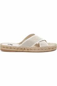 Off-White o1mle0425 Criss Cross Espadrillas in Beige & White Size US 5 / IT 35 - 2 Thumbnail