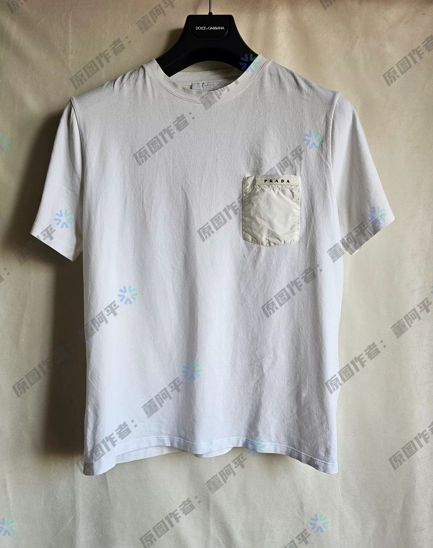 Prada prada men's white short sleeve t-shirt Size US L / EU 52-54 / 3 - 1 Preview