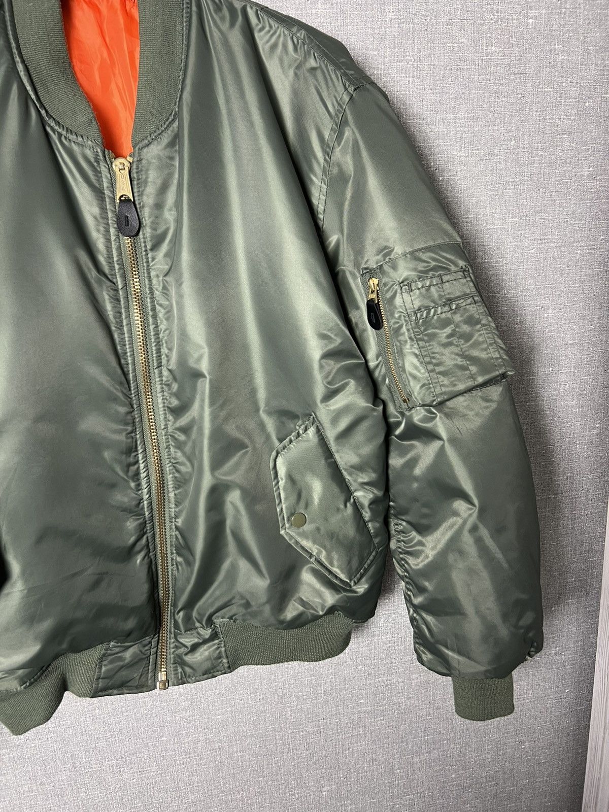 Vintage Vintage USAF MA1 Flyer’s Nylon Bomber USA Jacket Size US M / EU 48-50 / 2 - 4 Thumbnail