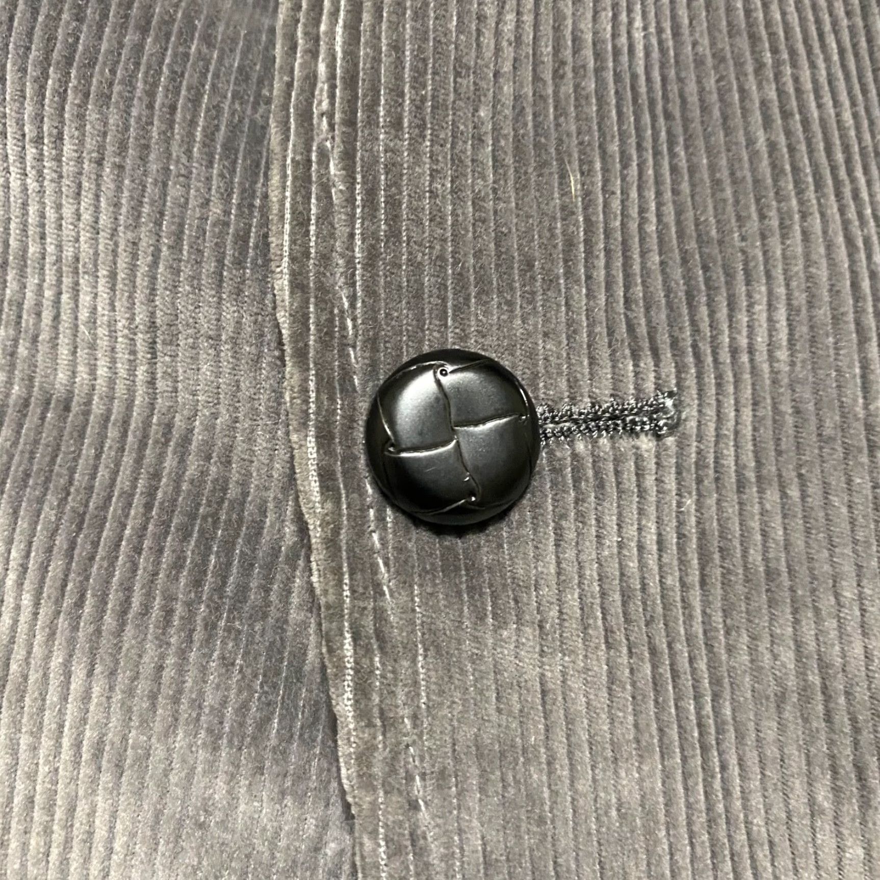 Pendleton VINTAGE Pendleton Mens Blazer Jacket Corduroy Gray 42L Western 2 Piece Two-Button Notch Single-Breasted Regular Mens Size 42R - 6 Thumbnail