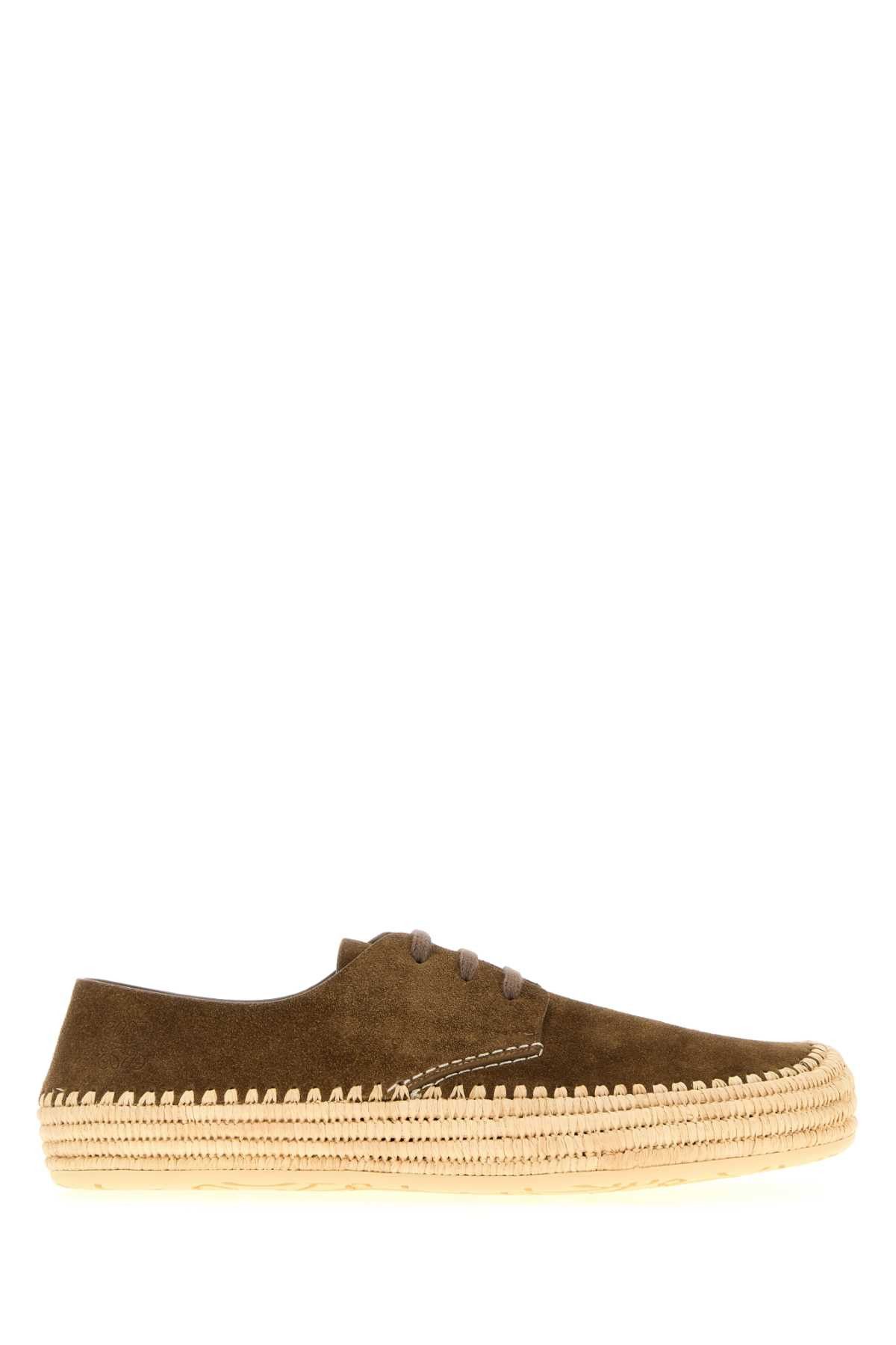 Loewe Brown Suede Rio Lace-Up Shoes Size US 9 / EU 42 - 1 Thumbnail