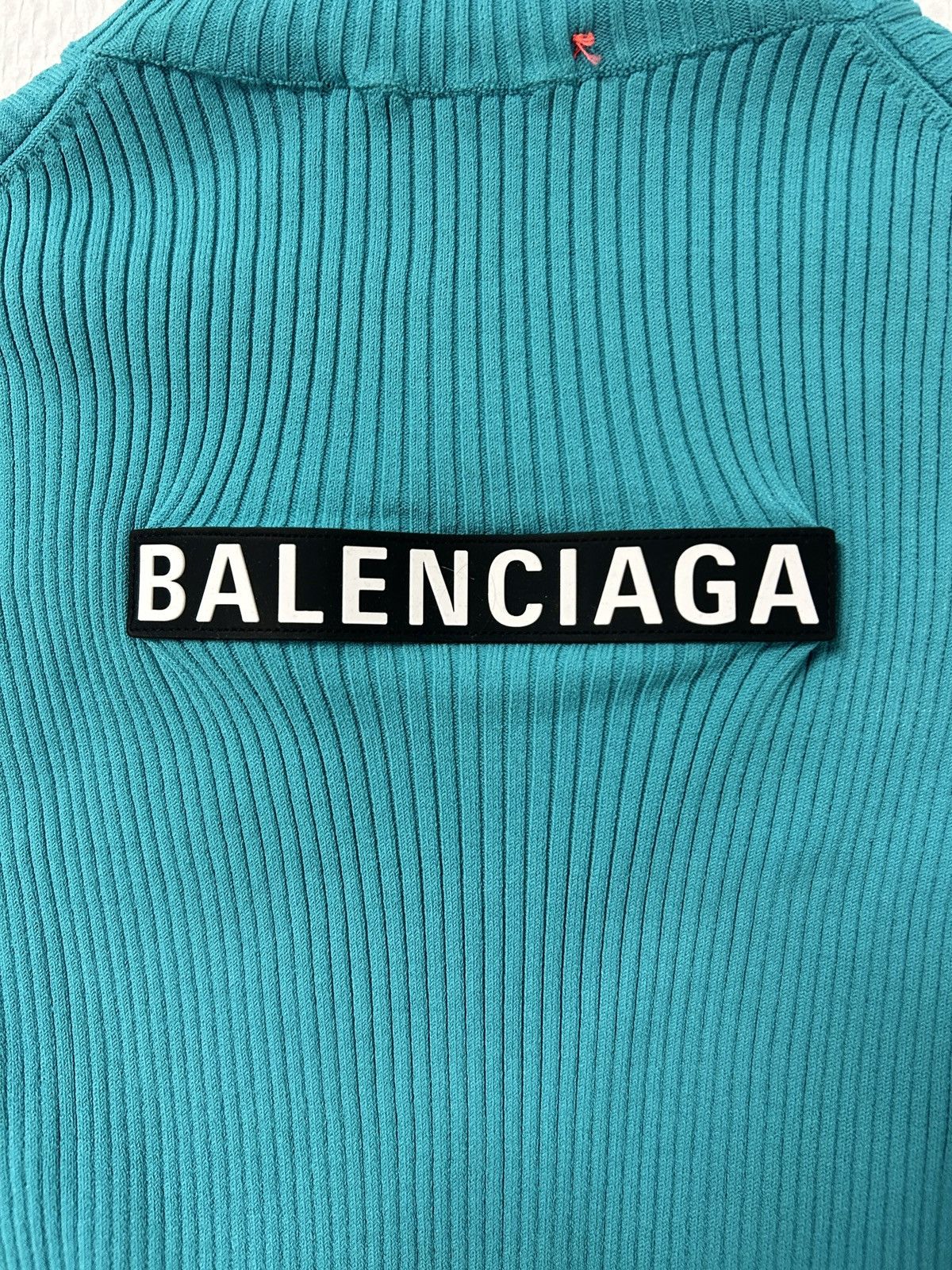 Balenciaga FW2018 Ribbed Logo Turtleneck Knit Size US XS / EU 42 / 0 - 3 Thumbnail