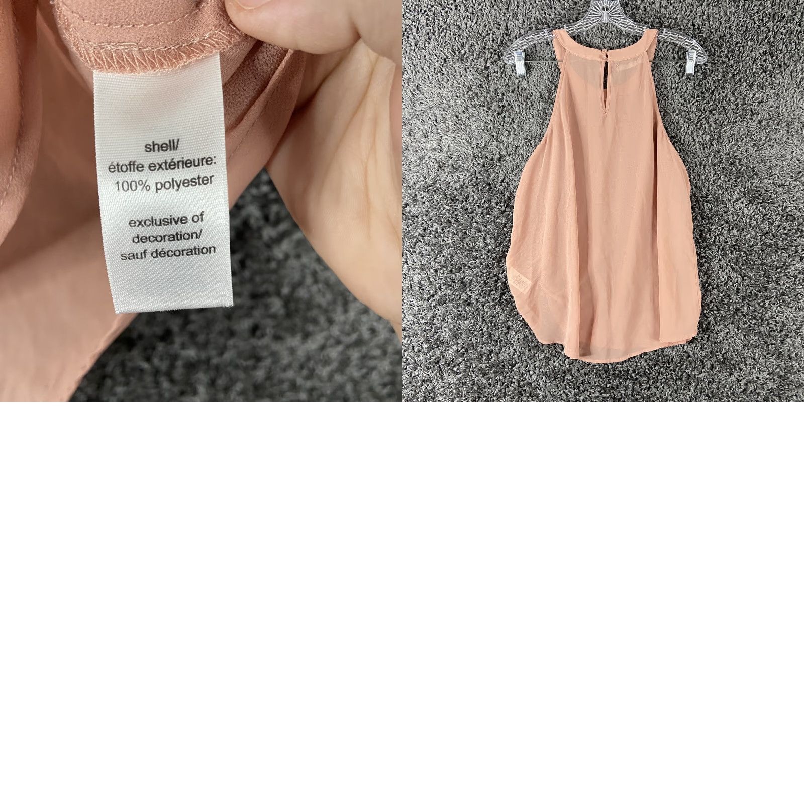 Vintage Maurices Tank Top Blouse Women M Pink Sheer Beaded Studded Tank Top Blouse Women M Pink Size M / US 6-8 / IT 42-44 - 8 Thumbnail