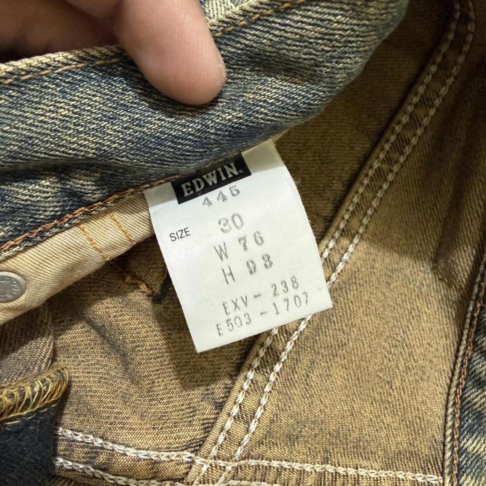 Edwin Vintage Edwin mud wash denim jeans Size US 29 - 7 Thumbnail