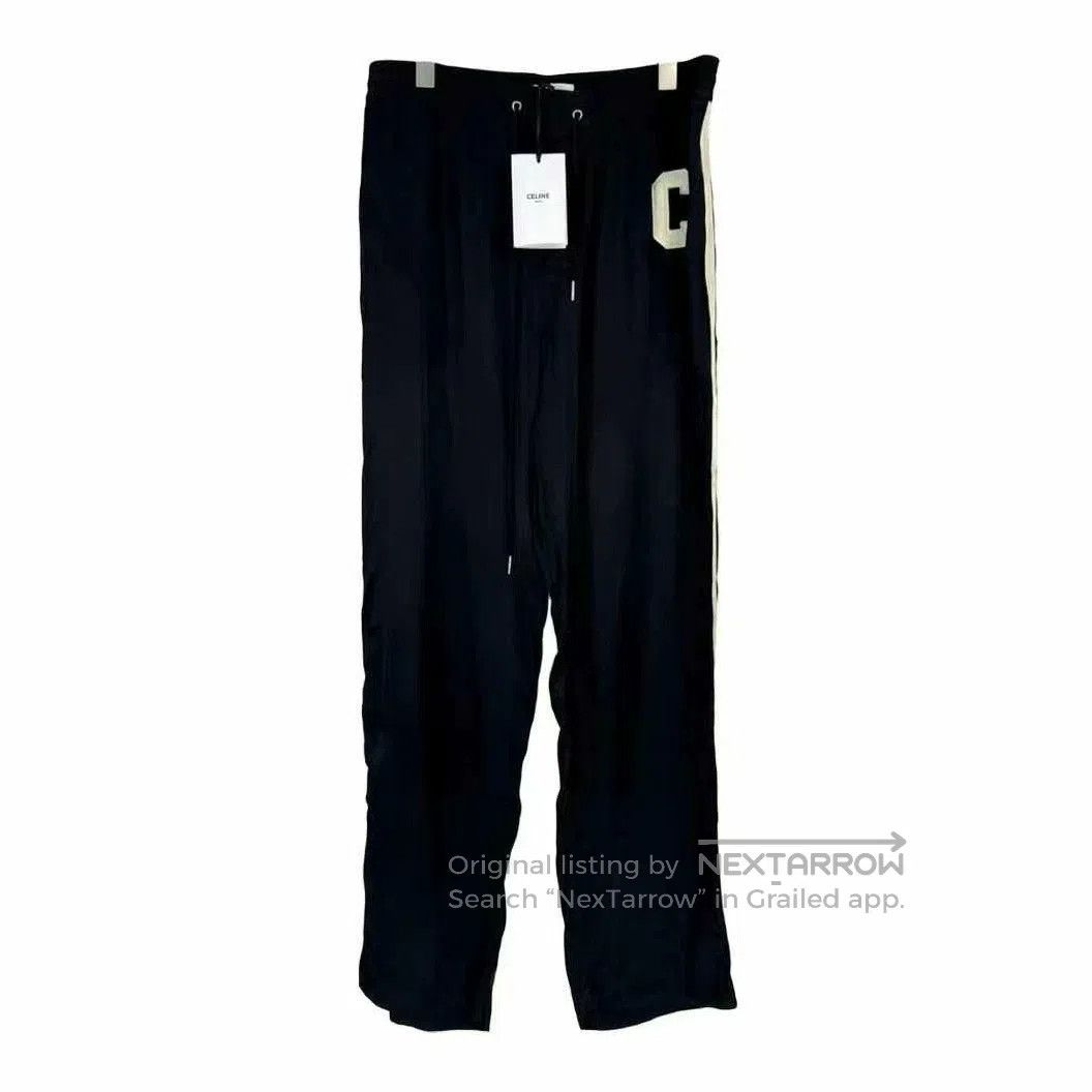 Celine Celine Deep Blue Satin Trousers with Tag. Size 41" - 1 Thumbnail