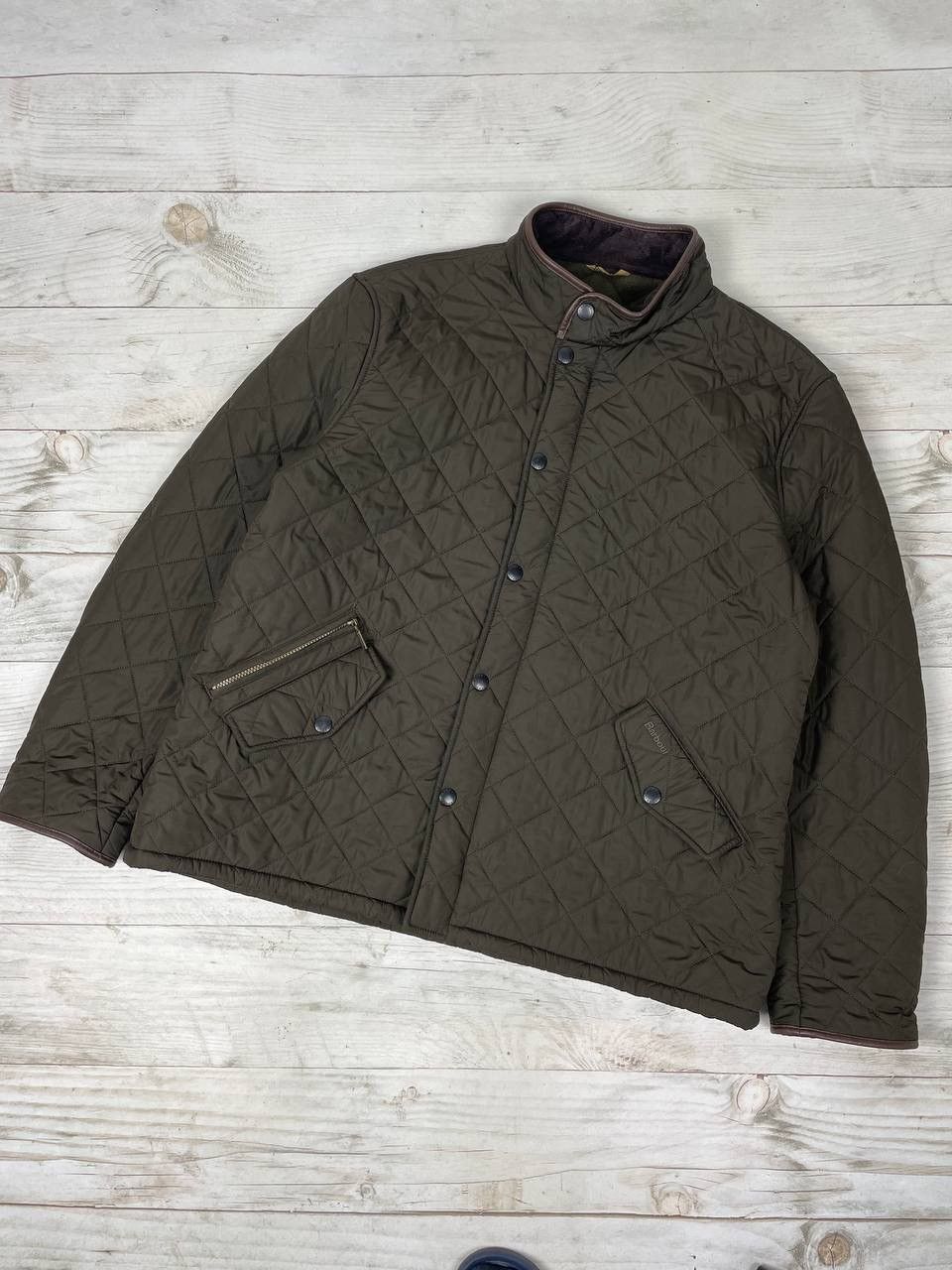 image of Barbour Powell Quilt Jacket in Green, Men's (Size 2XL)