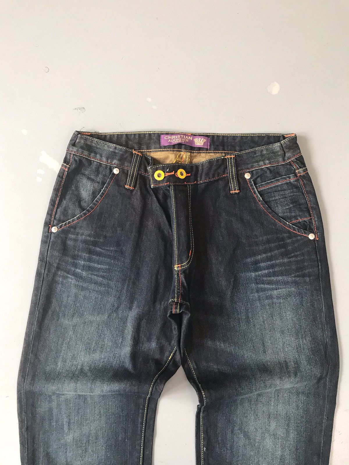 Christian Audigier × Ed Hardy Vintage Christian Audigier embroidered denim Size US 36 / EU 52 - 11 Thumbnail