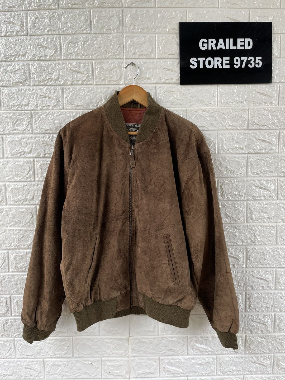 Japanese Brand Vintage Leather Bomber Jacket Size US XL / EU 56 / 4 - 1 Thumbnail