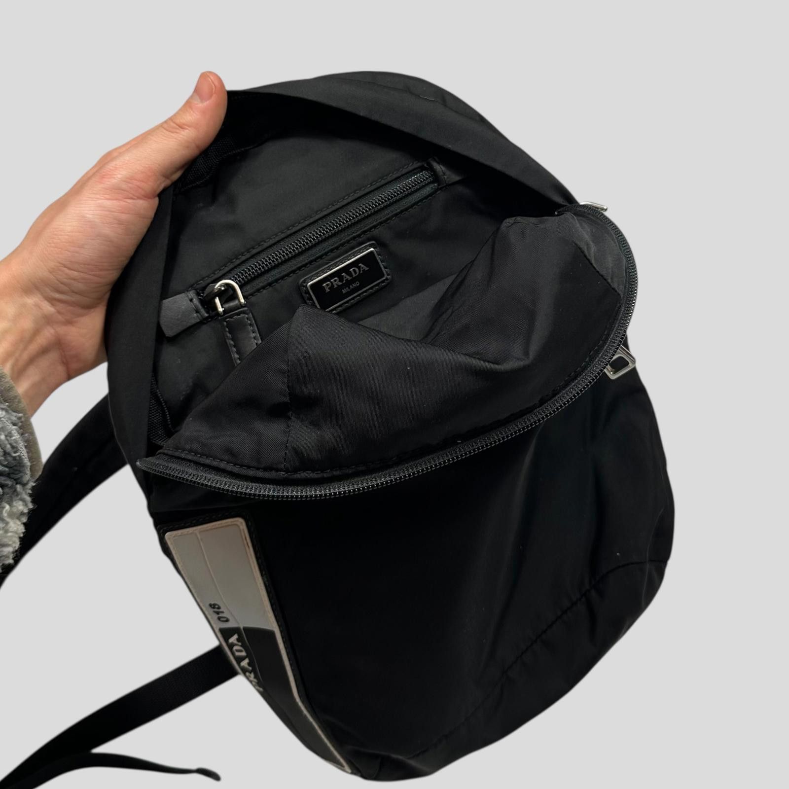 Prada Prada 2018 Rubber Race Logo Nylon Sling Harness Backpack Size ONE SIZE - 6 Thumbnail