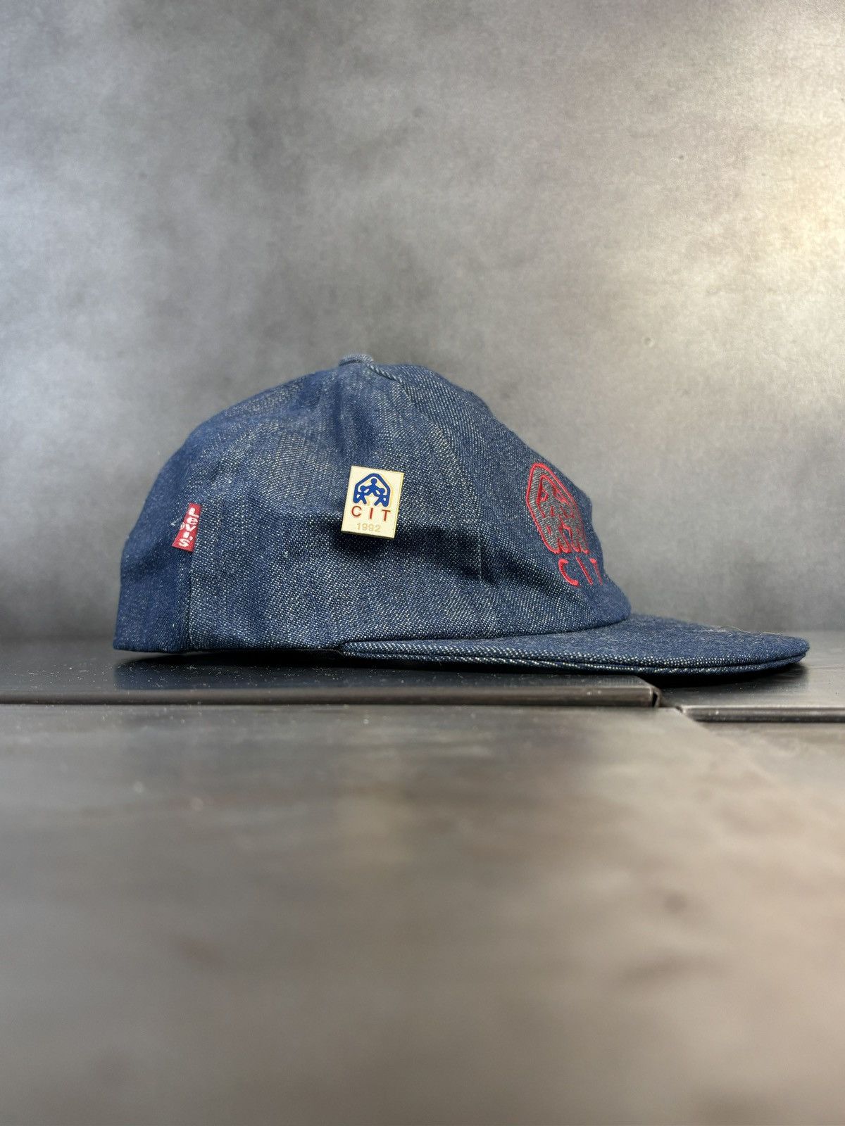 Levi's Vintage Levi's Red Tab Hat Dark Denim Snapback Blue Jean 90s Size ONE SIZE - 17 Thumbnail