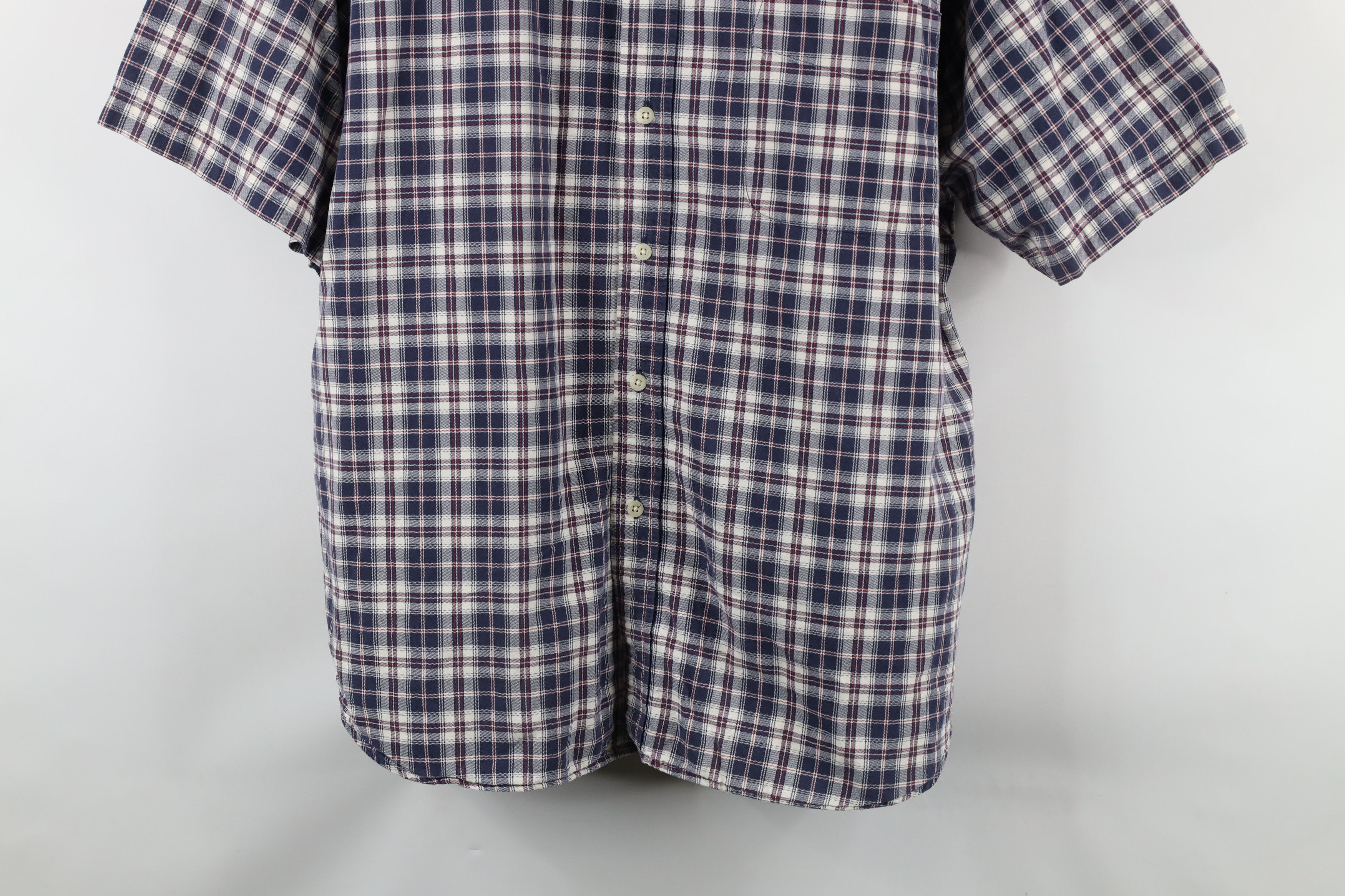Eddie Bauer × Vintage Vintage 90s Eddie Bauer Short Sleeve Collared Button Shirt Size US XXL / EU 58 / 5 - 3 Thumbnail
