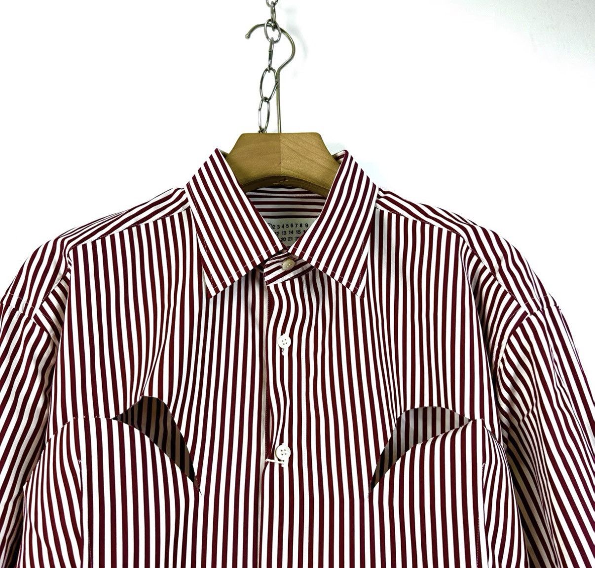 Maison Margiela Maison Margiela Striped Ripped Long Sleeve Shirt K12 Size S / US 4 / IT 40 - 3 Thumbnail