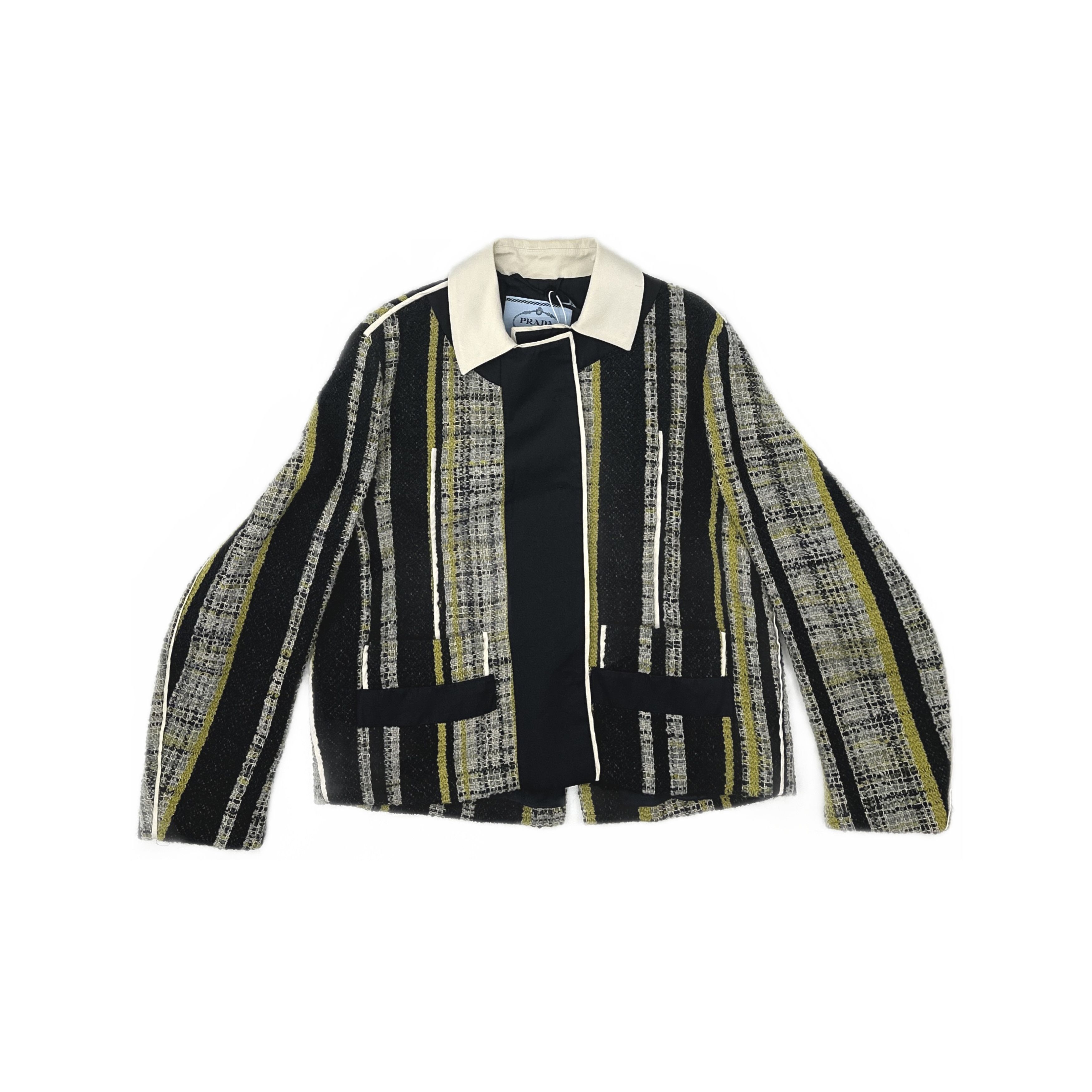 Prada Prada Striped Tweed Jacket Size 40 Size S / US 4 / IT 40 - 1 Thumbnail