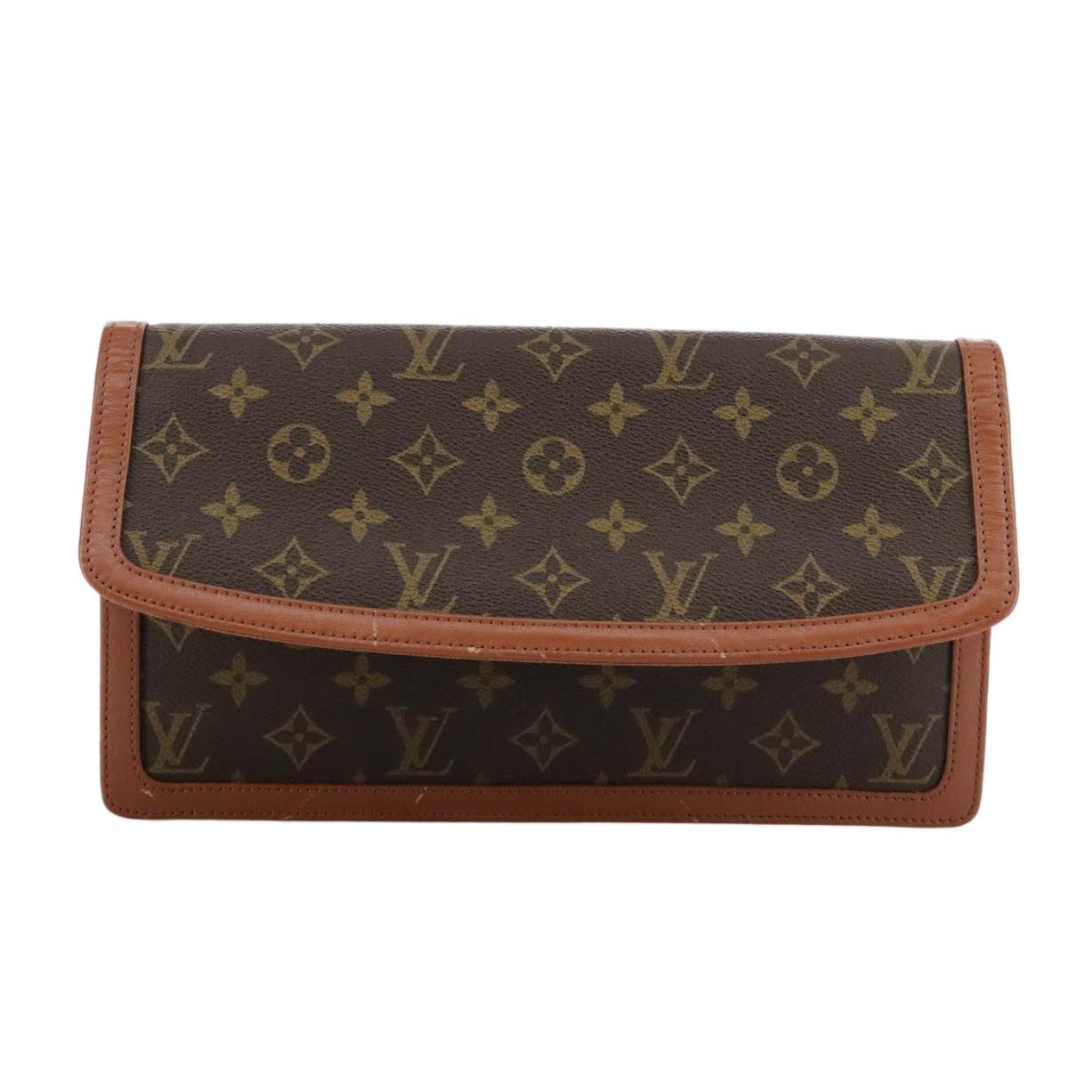 Louis Vuitton Pochette Dame Brown Canvas Clutch Bag (Pre-Owned) Size ONE SIZE - 1 Thumbnail