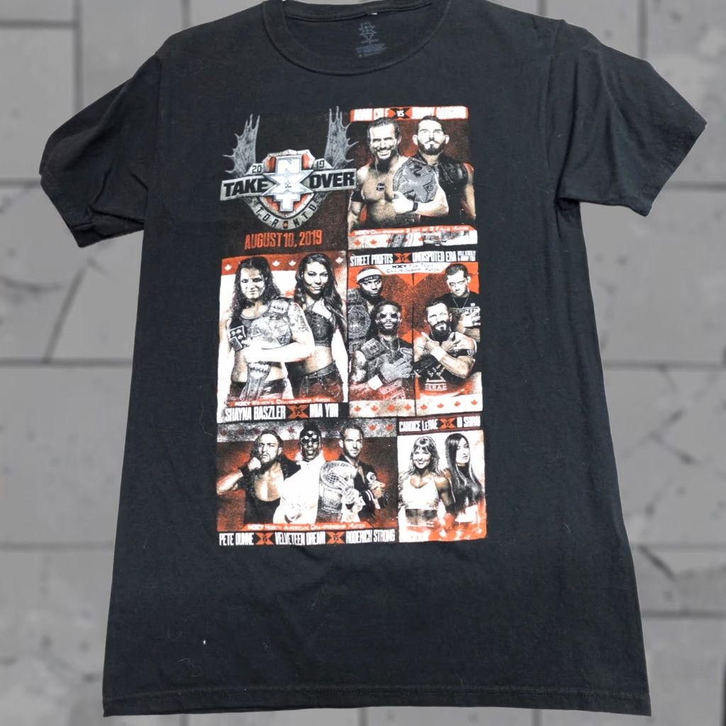 Vintage NXT Shirt Small Black Double Sided 2019 Toronto Gargano Candice Take Over Mens S Double-Sided Member Resize-Playoff? Size US S / EU 44-46 / 1 - 1 Thumbnail
