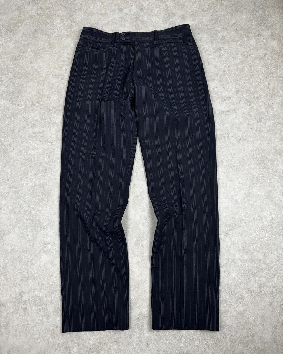 Dolce & Gabbana 2000s Dolce & Gabbana Navy Classy Striped Pants Size US 30 / EU 46 - 1 Thumbnail