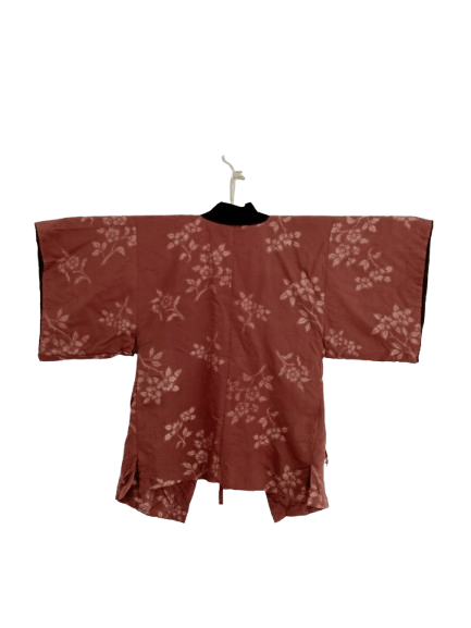 Japanese Brand Vintage Hanten Kimono Flower Motif Warm Wear Jacket Size US XL / EU 56 / 4 - 2 Thumbnail