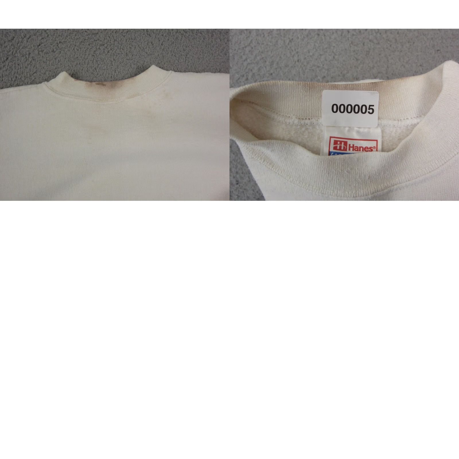 Hanes VINTAGE Hanes Sweatshirt Mens XL White Dogs I Love My French 80s 90s Pullover Crew Neck Long Sleeve Cotton Polyester Jersey Shirt Size US XL / EU 56 / 4 - 9 Thumbnail
