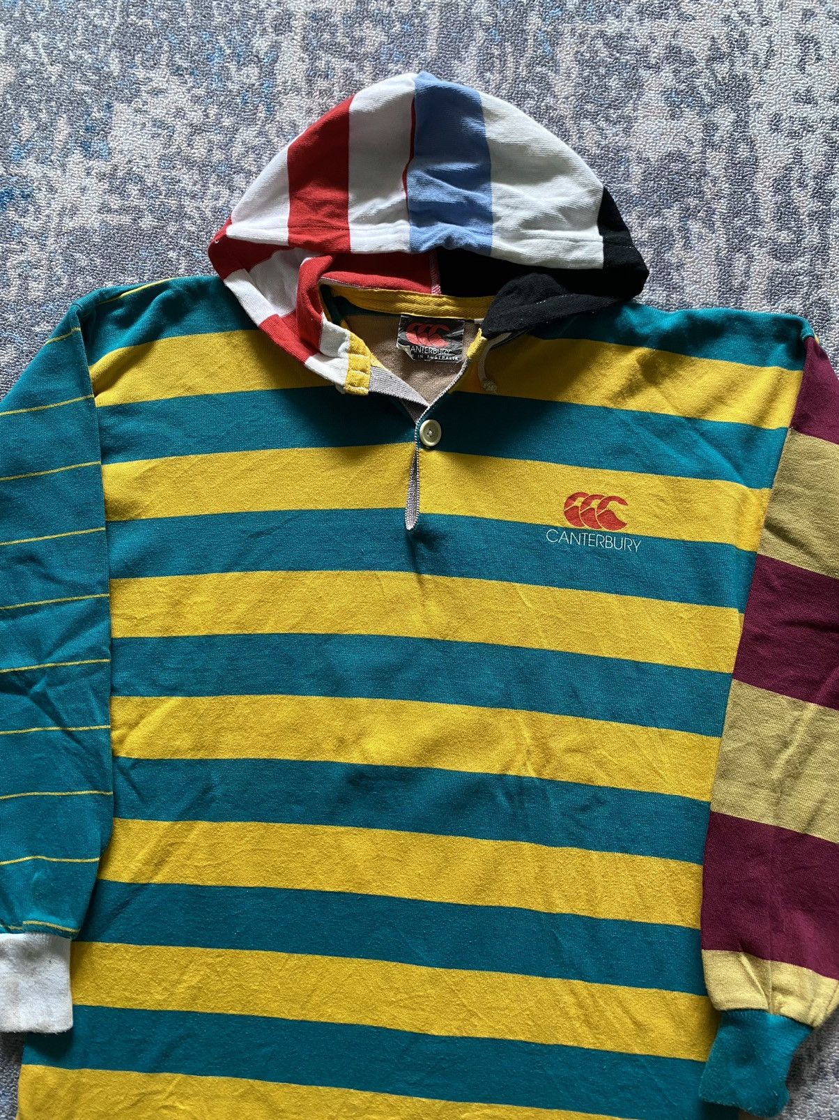 Canterbury of New Zealand × Vintage Vintage Canterbury Rugby With Hoodie Size US M / EU 48-50 / 2 - 3 Thumbnail