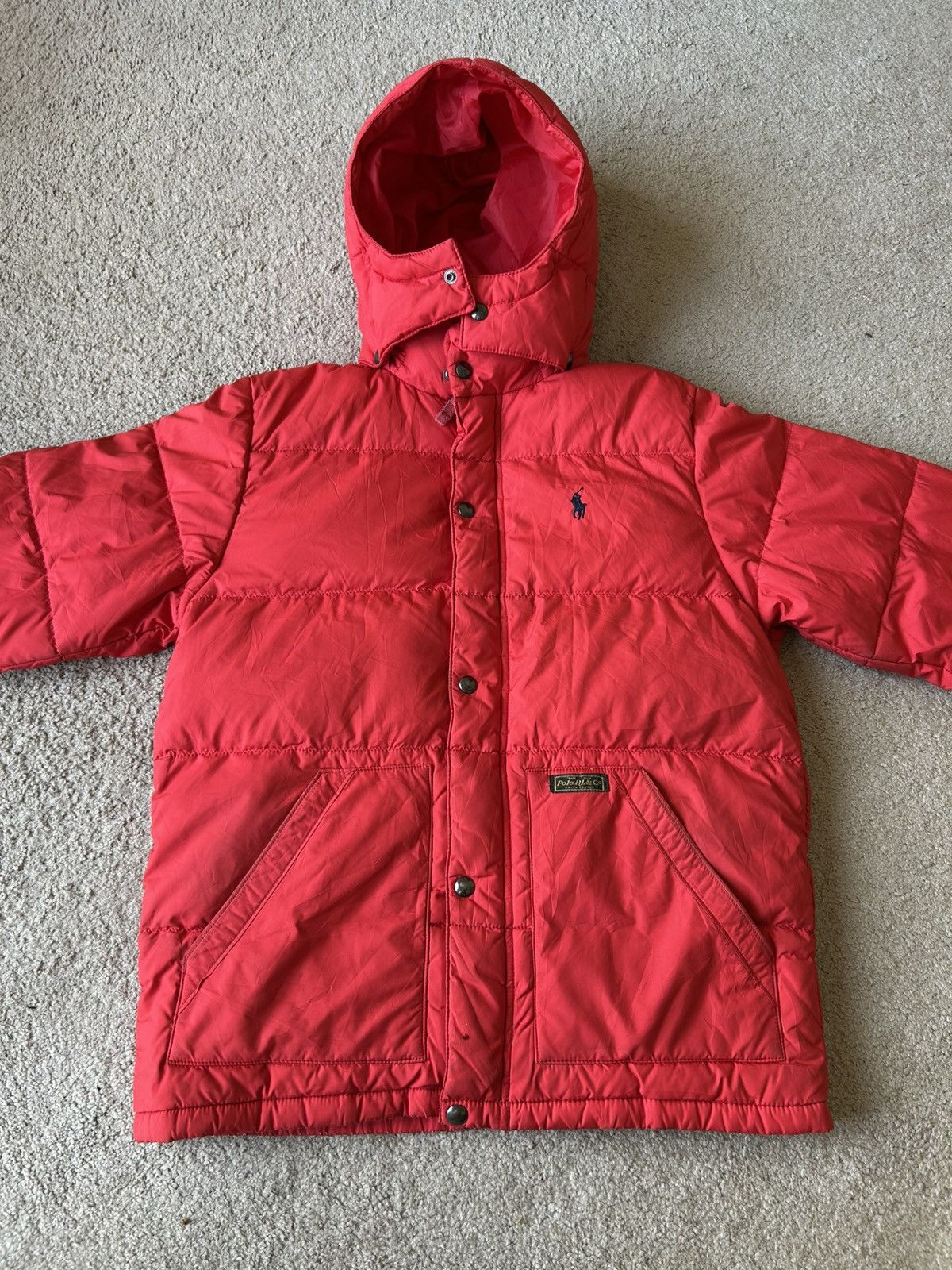 Ralph Lauren Polo Ralph Lauren Red Hooded Puffer M Size US M / EU 48-50 / 2 - 1 Thumbnail