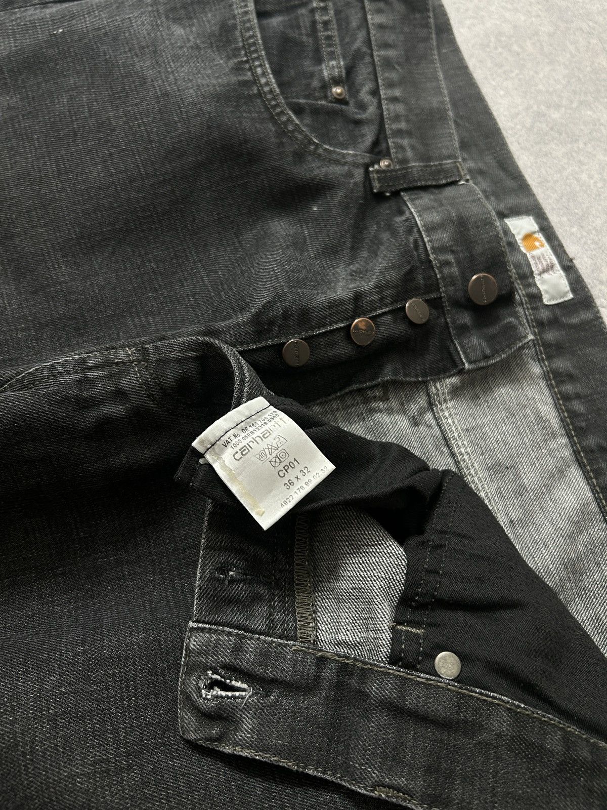 Carhartt Vintage Carhartt Black washed baggy jeans mens y2k Size US 34 / EU 50 - 7 Thumbnail