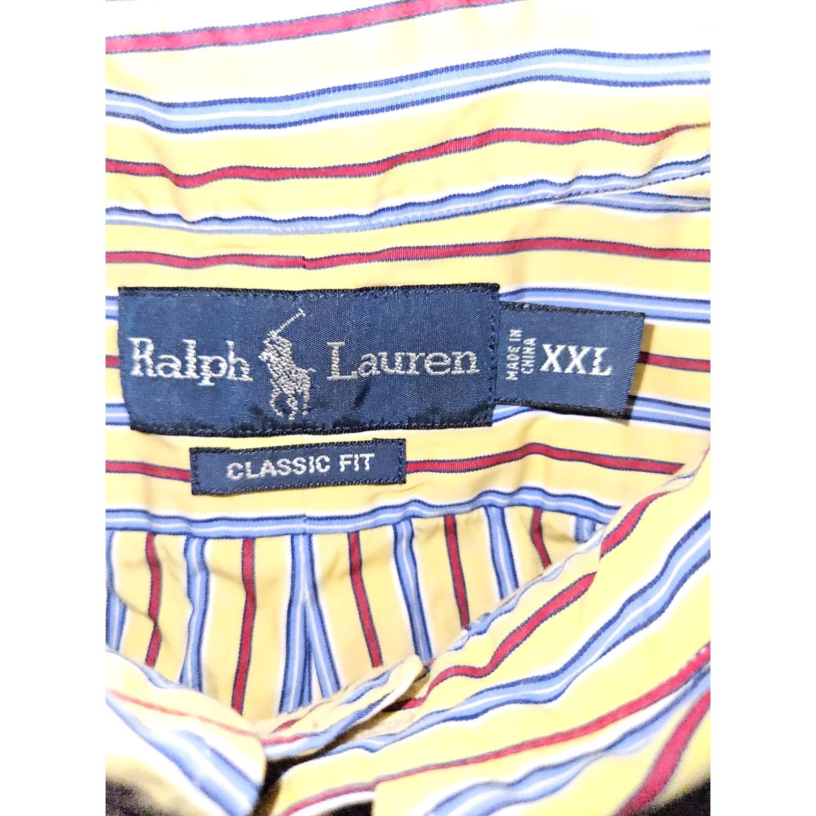 Ralph Lauren Ralph Lauren Button-Down Shirt Men 2XL Classic Fit Yellow Striped Preppy Shirt Size US XXL / EU 58 / 5 - 2 Thumbnail