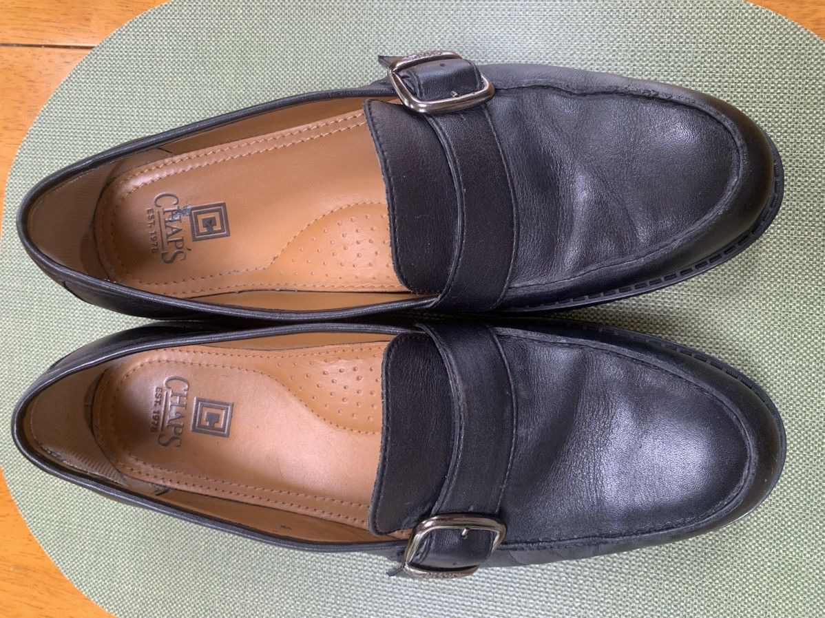 Vintage Vintage Black Leather Buckle Loafers - Chaps Size US 8.5 / EU 41-42 - 10 Thumbnail