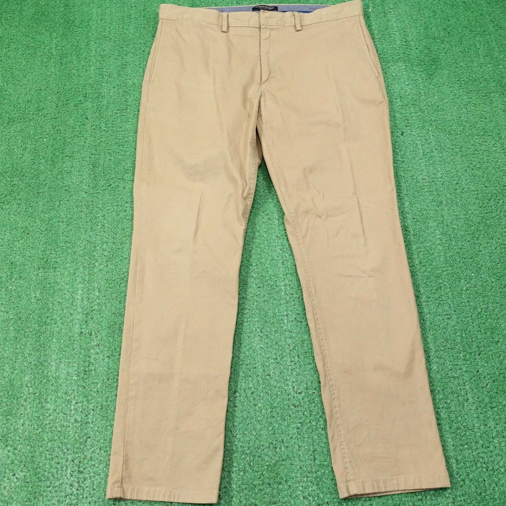 Banana Republic Banana Republic Pants Mens 34x30 Beige Fulton Chino Slim Stretch Flat Front Slim Straight Pockets Size US 34 / EU 50 - 2 Thumbnail