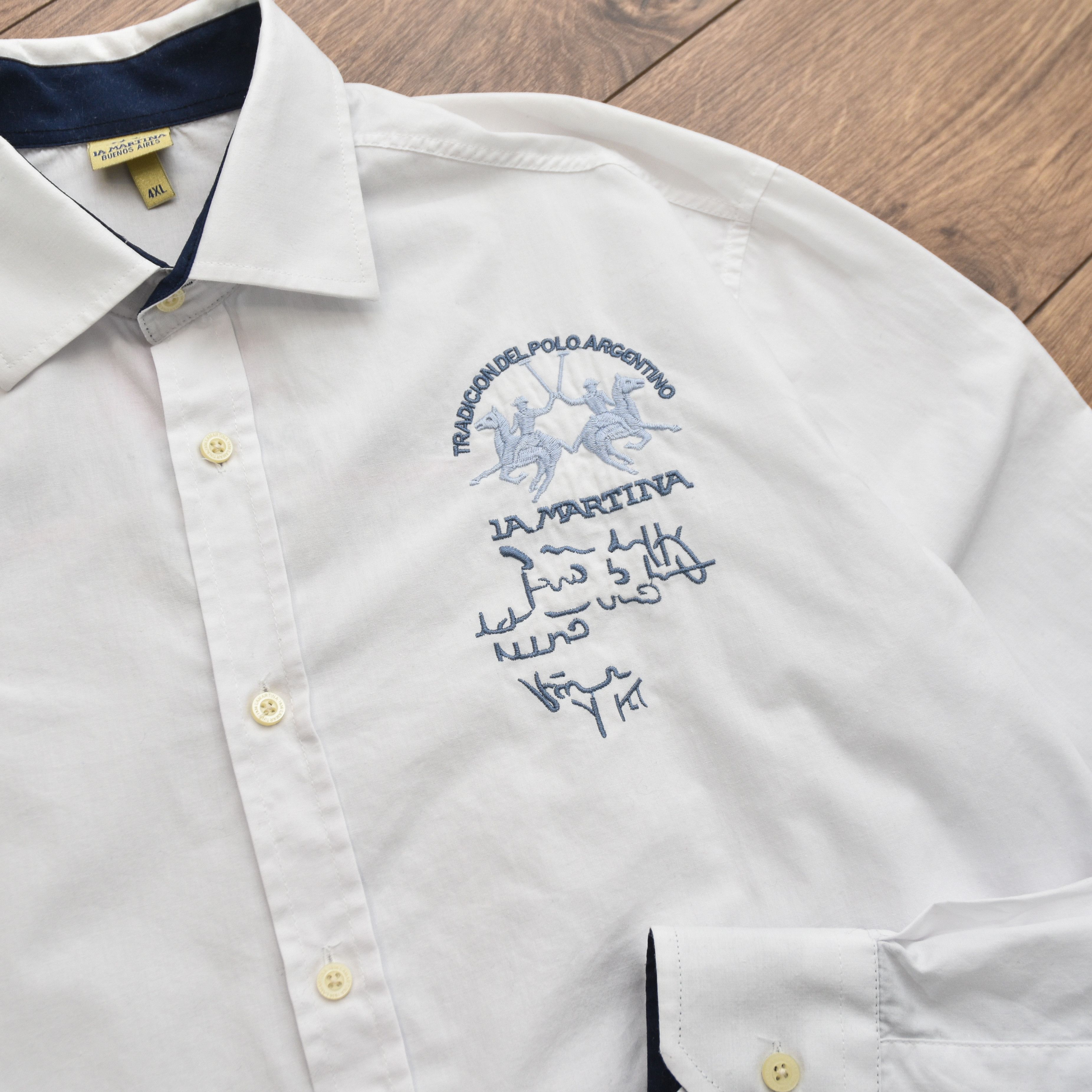 La Martina La Martina Rolex Crown Cup 2010 Polo Shirt White 4XL Size US XXL / EU 58 / 5 - 10 Thumbnail