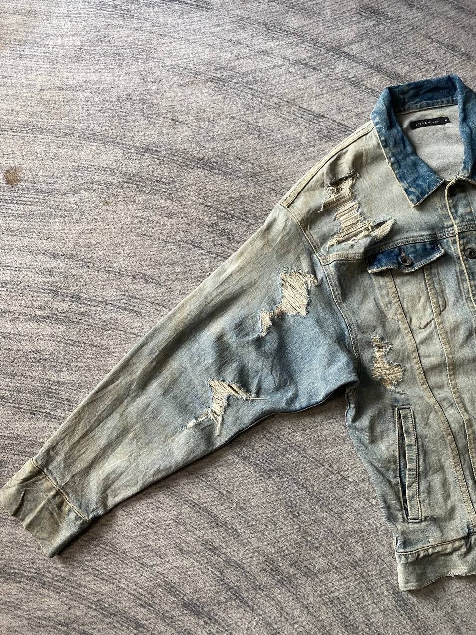 GOSTAR DE FUGA Gostar De Fuga Distressed Denim Jacket Japan Grunge Style Size US S / EU 44-46 / 1 - 3 Thumbnail