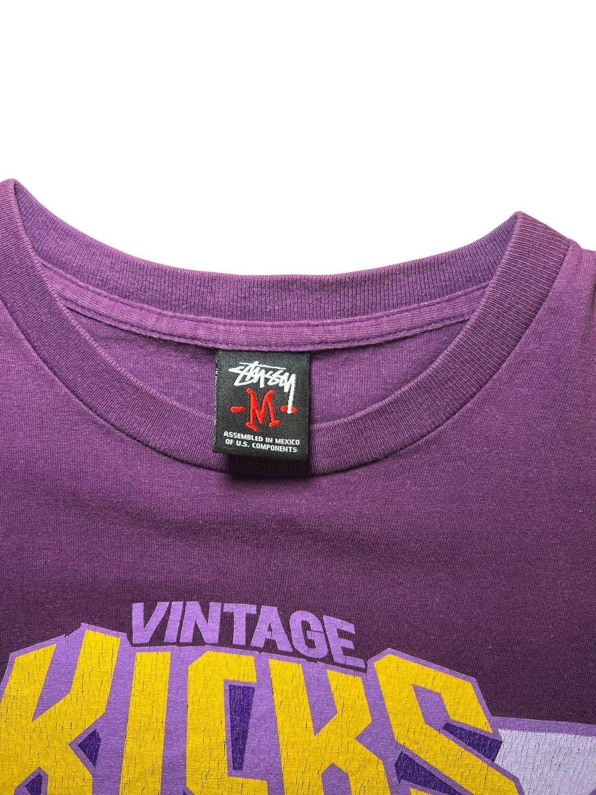 Stussy Vintage Kicks Stussy Tshirt Medium Size US M / EU 48-50 / 2 - 3 Thumbnail