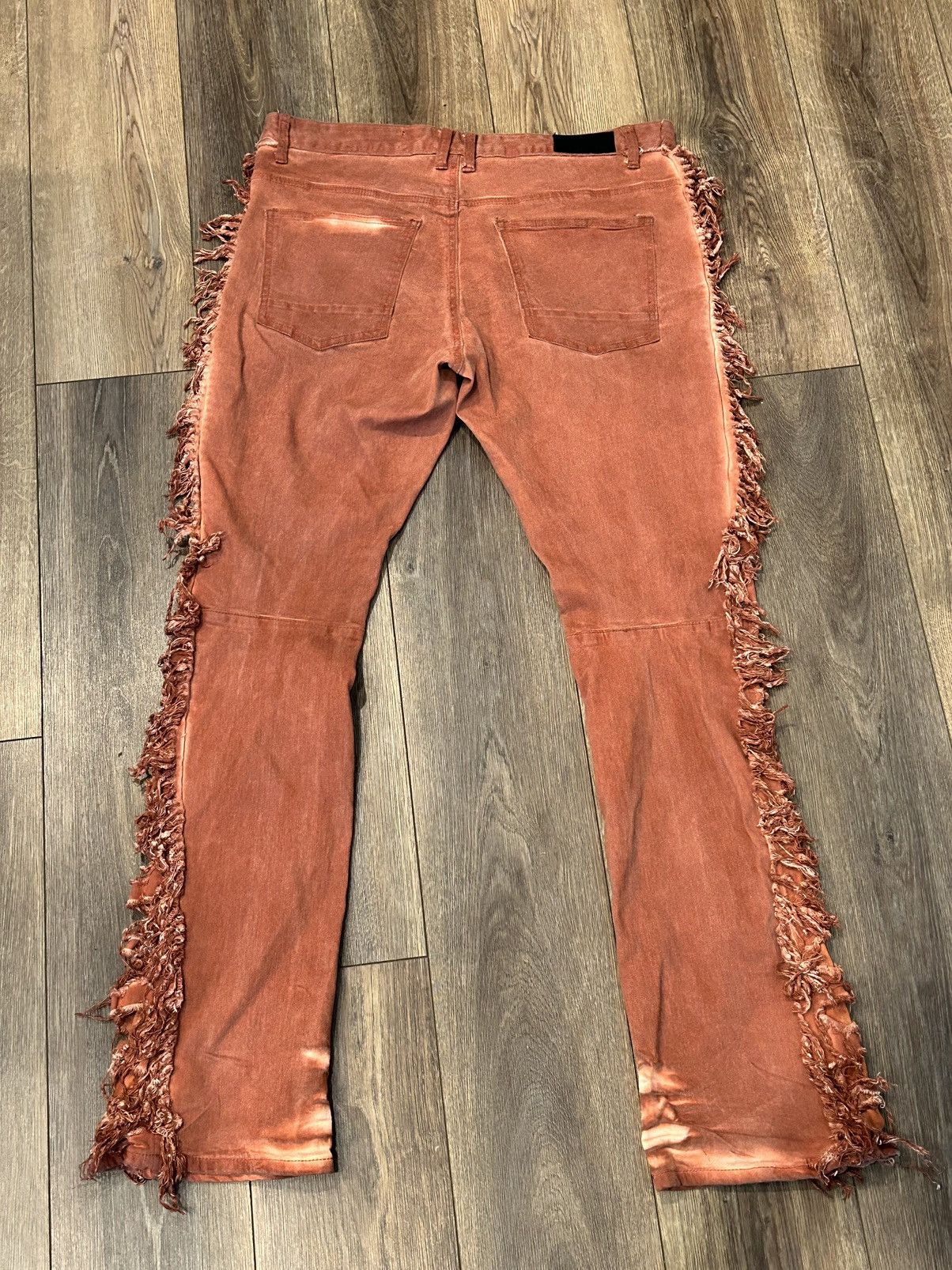 Designer × Smoke Rise Smoke Rise Red Stacked Denim US 36x36 Size US 36 / EU 52 - 6 Thumbnail