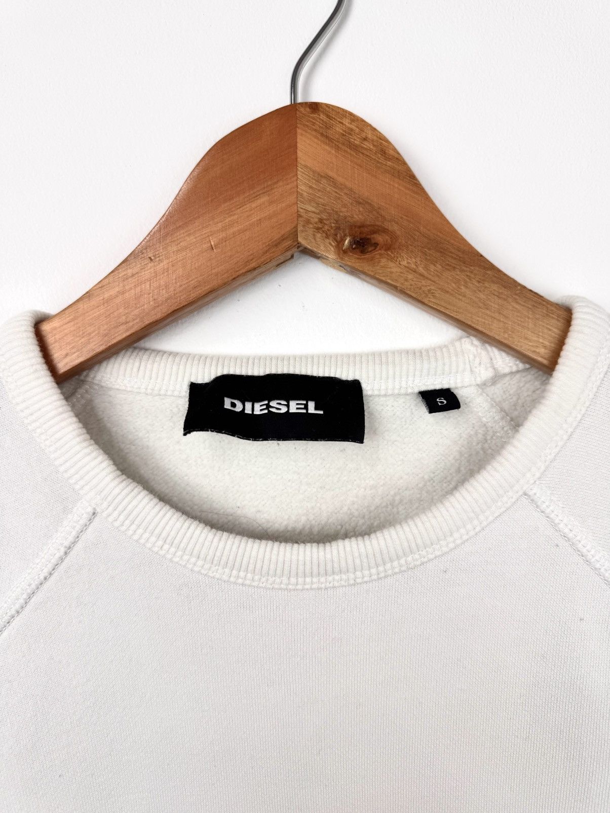 Diesel Diesel Men Cotton Crewneck Sweatshirt White Size S Size US S / EU 44-46 / 1 - 3 Thumbnail