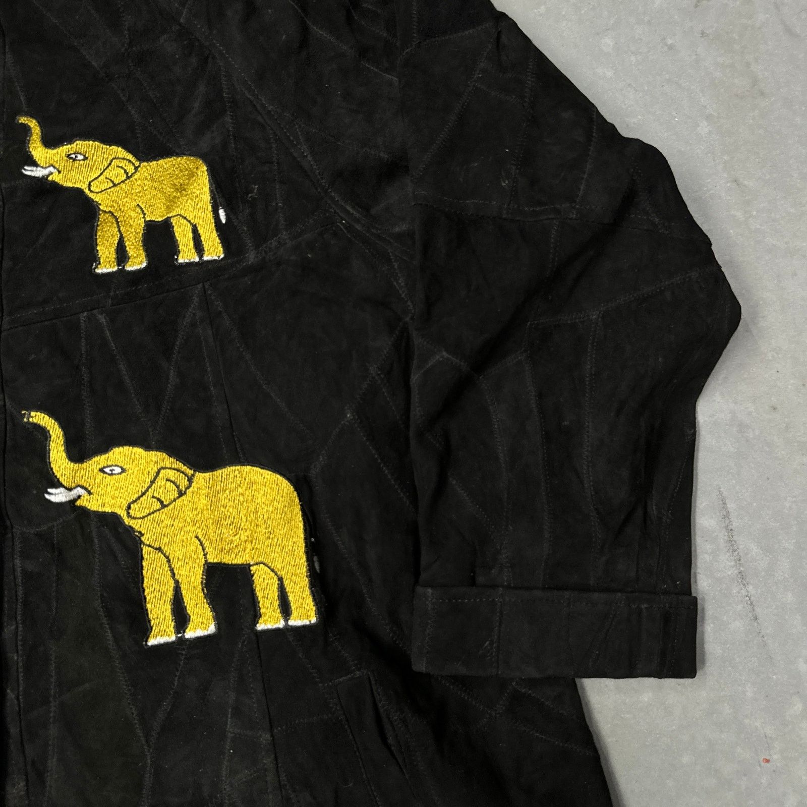 Other The African Star Leather Coat Jacket Womens Medium Elephant Size M / US 6-8 / IT 42-44 - 11 Thumbnail