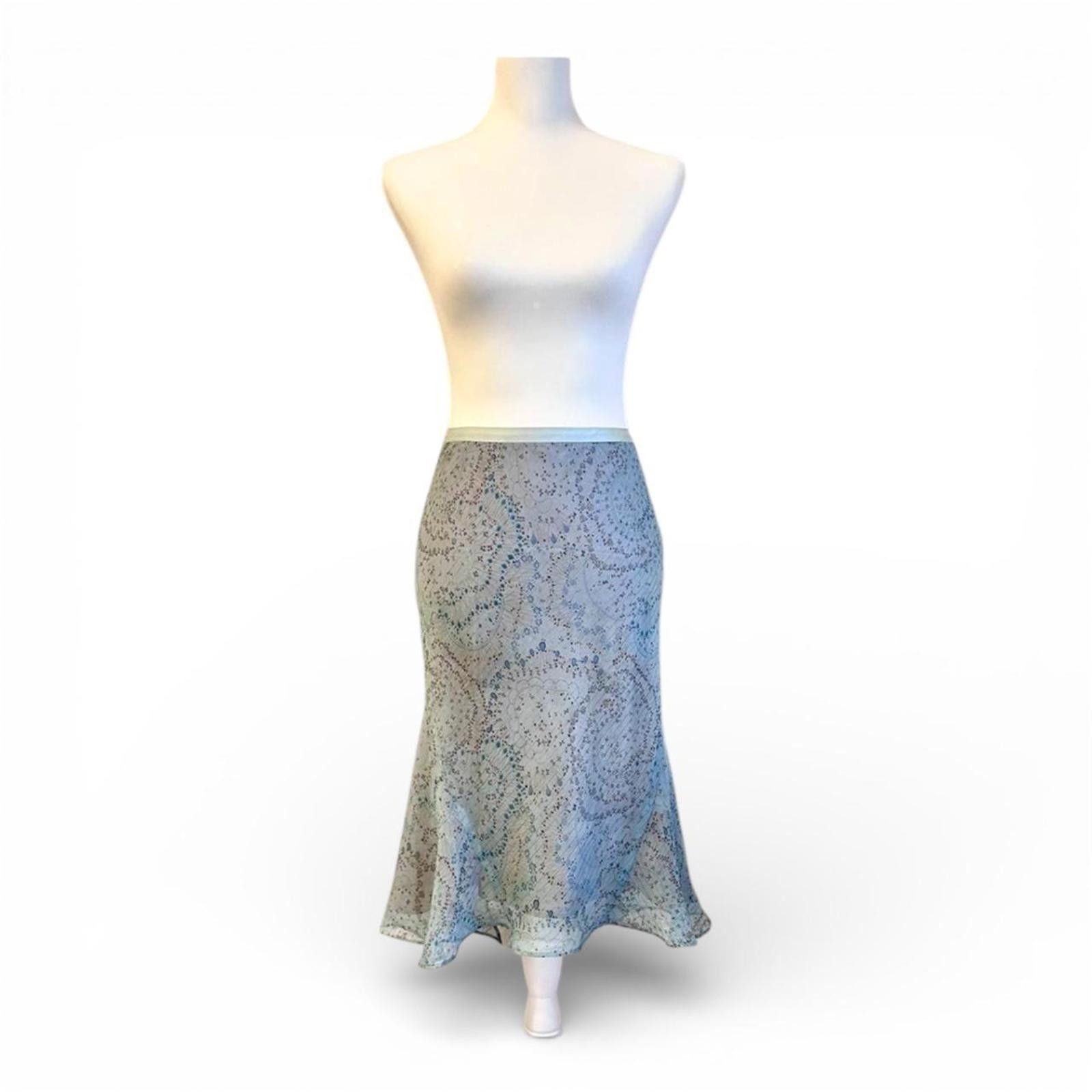 Other Rebecca Taylor preppy mermaid core blue midi length skirt Size 26" / US 2 / IT 38 - 3 Thumbnail