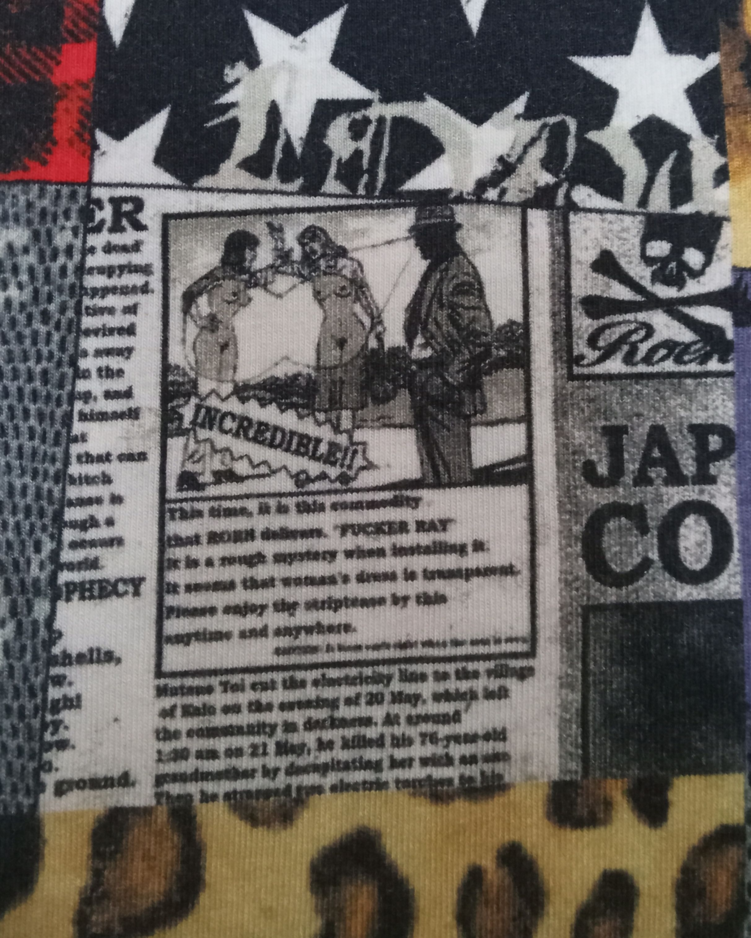 Roen Roen Patchwork Punk Design T Shirt Size L / US 10 / IT 46 - 10 Thumbnail