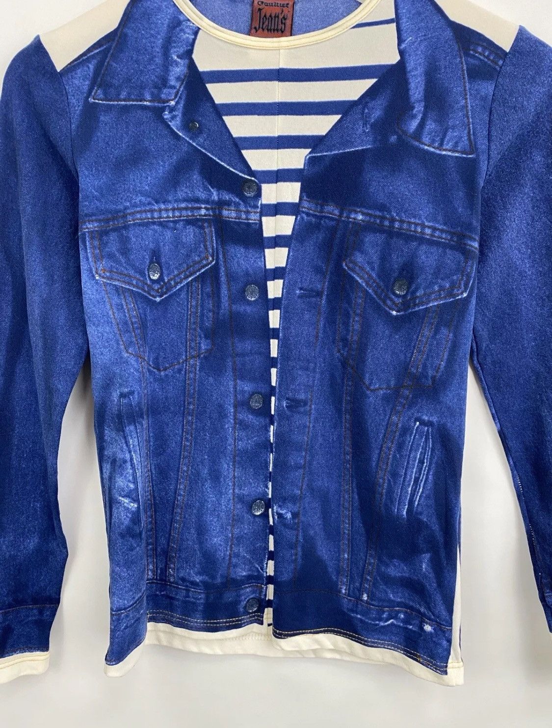 Jean Paul Gaultier Archive 1997 Jean Paul Gaultier JPG Made in France Blouse Size S / US 4 / IT 40 - 4 Thumbnail