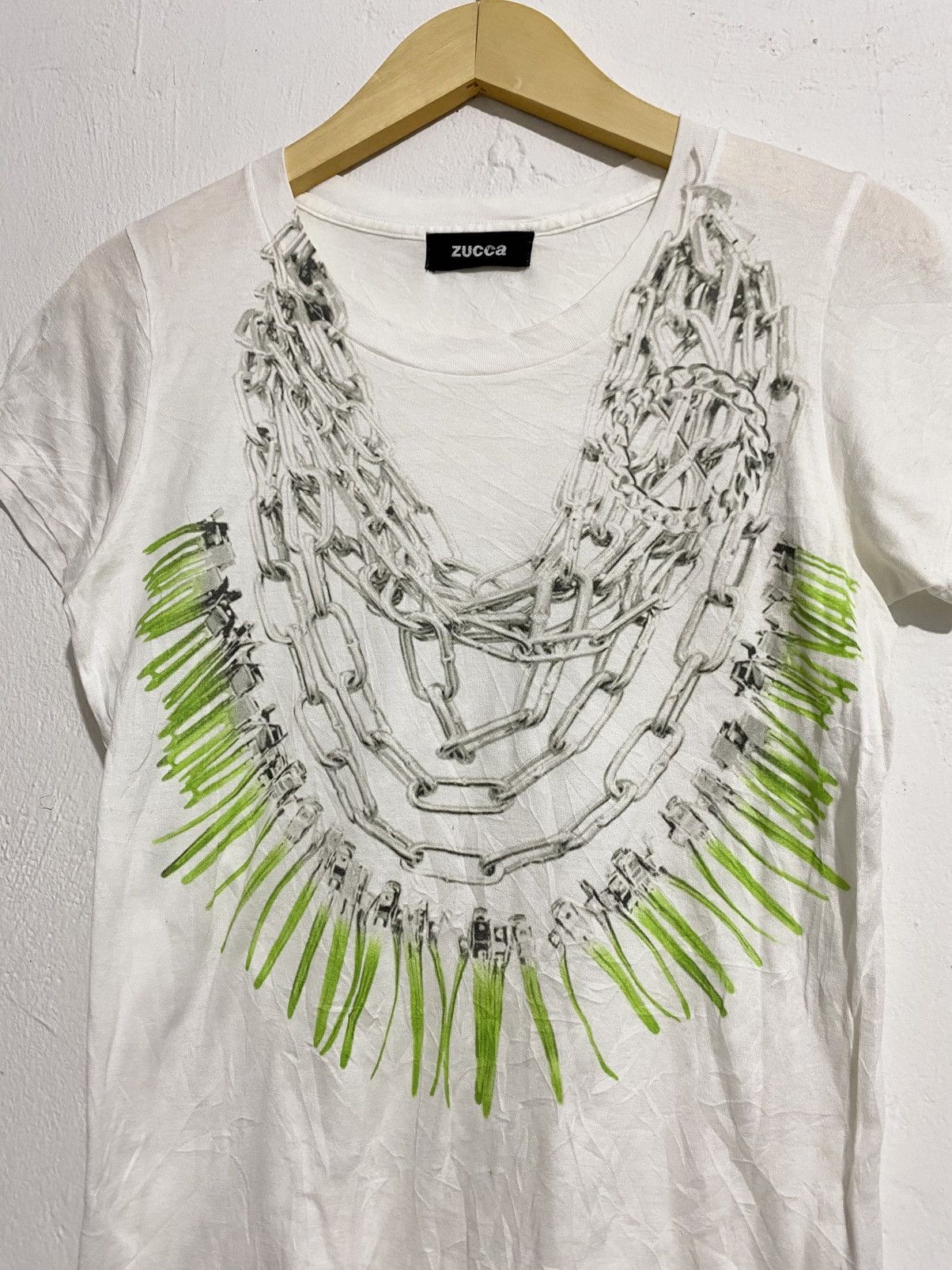 Issey Miyake Vintage 90's Zucca Issey Miyake Clinch Chain Tees Size US M / EU 48-50 / 2 - 2 Thumbnail